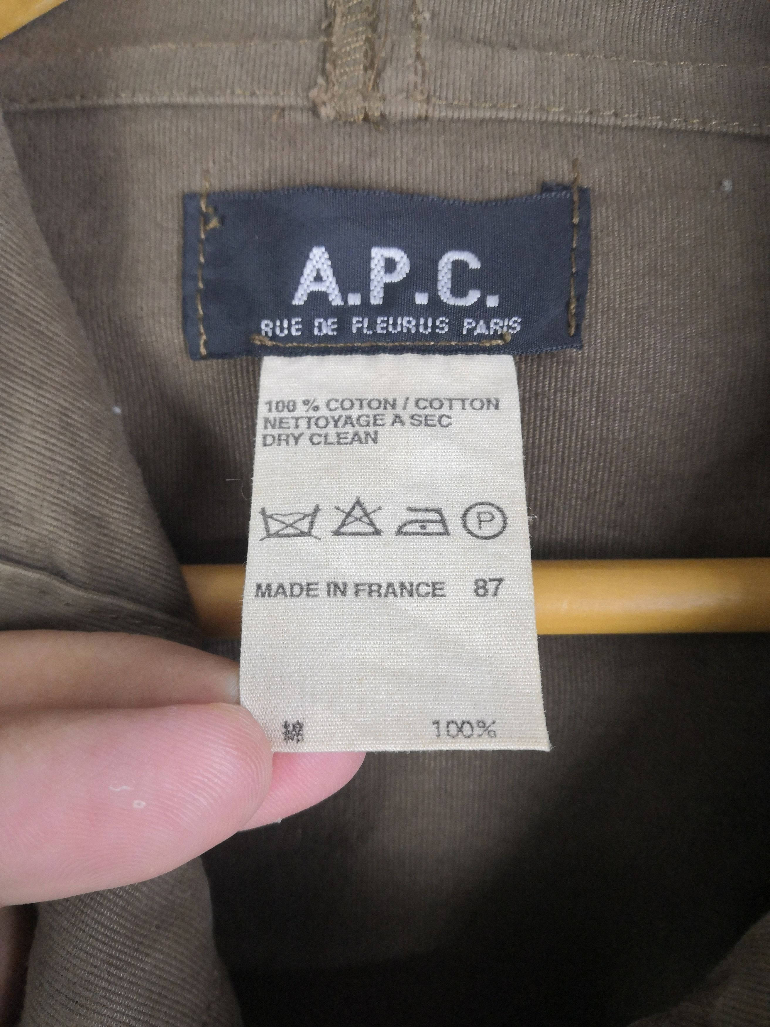 A.P.C. Vintage 90s A.P.C Rue De Fleurus Hoodie Parka Jacket Size US L / EU 52-54 / 3 - 5 Thumbnail