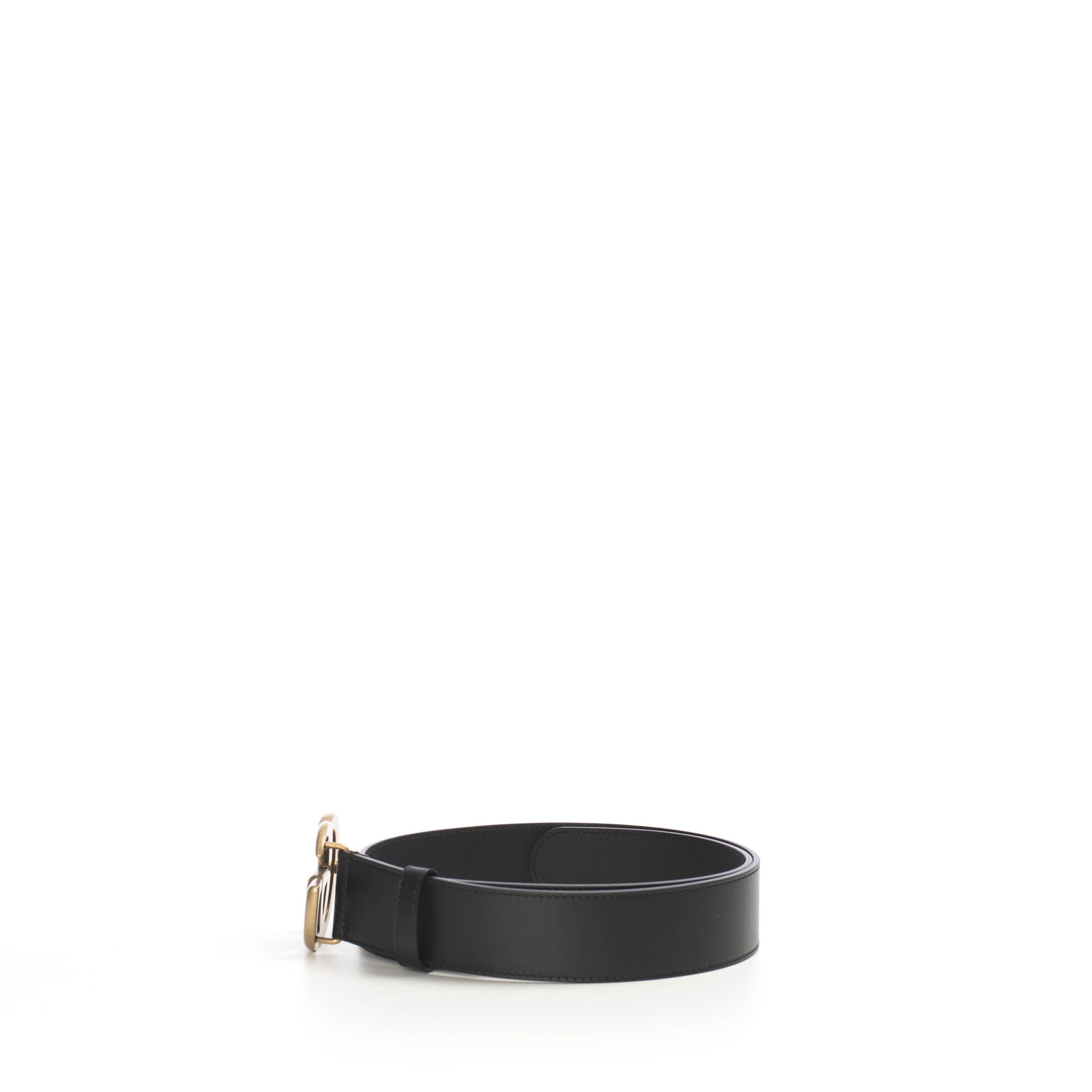 Gucci Black 40mm Leather Belt With Double G Buckle Size ONE SIZE - 2 Thumbnail
