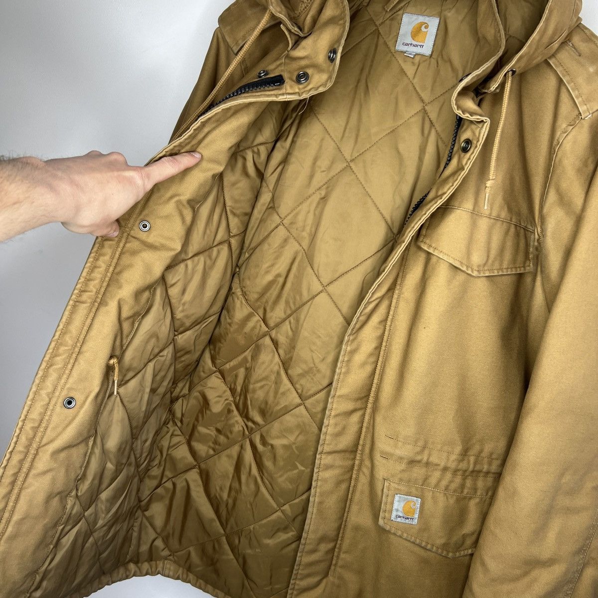 Carhartt × Vintage Vintage Carhartt Hickman Coat Jacket Parka Detroit Cordura Size US M / EU 48-50 / 2 - 11 Thumbnail
