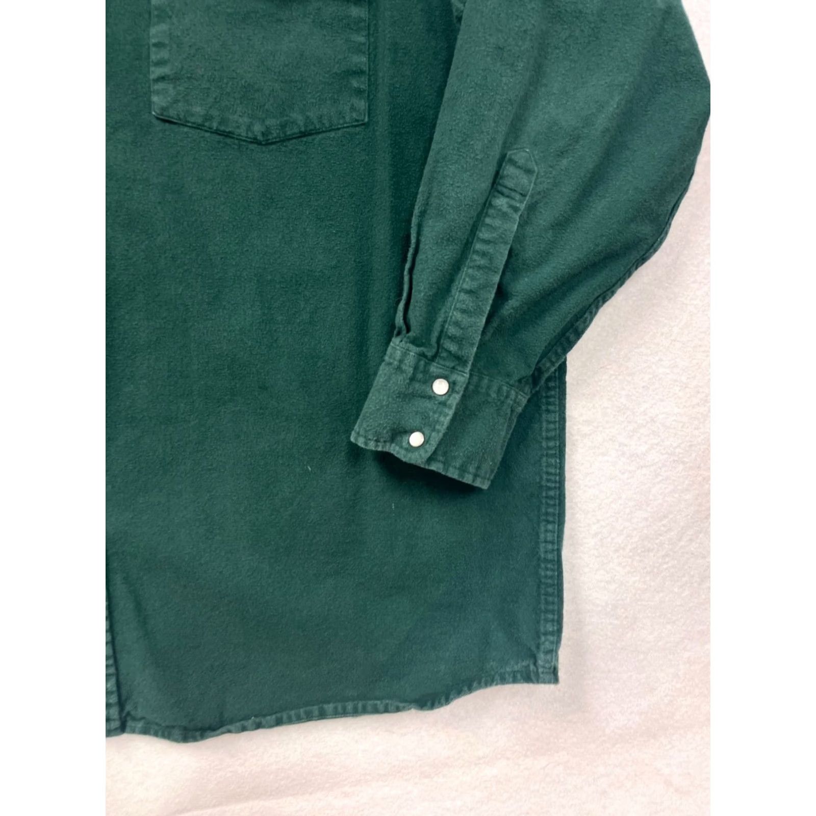 Vintage VINTAGE Field & Forest Western Shirt Button-Up 2XLT Mens Long Sleeve Cotton Green Buttton-Up Shirt? Size US XXL / EU 58 / 5 - 6 Thumbnail