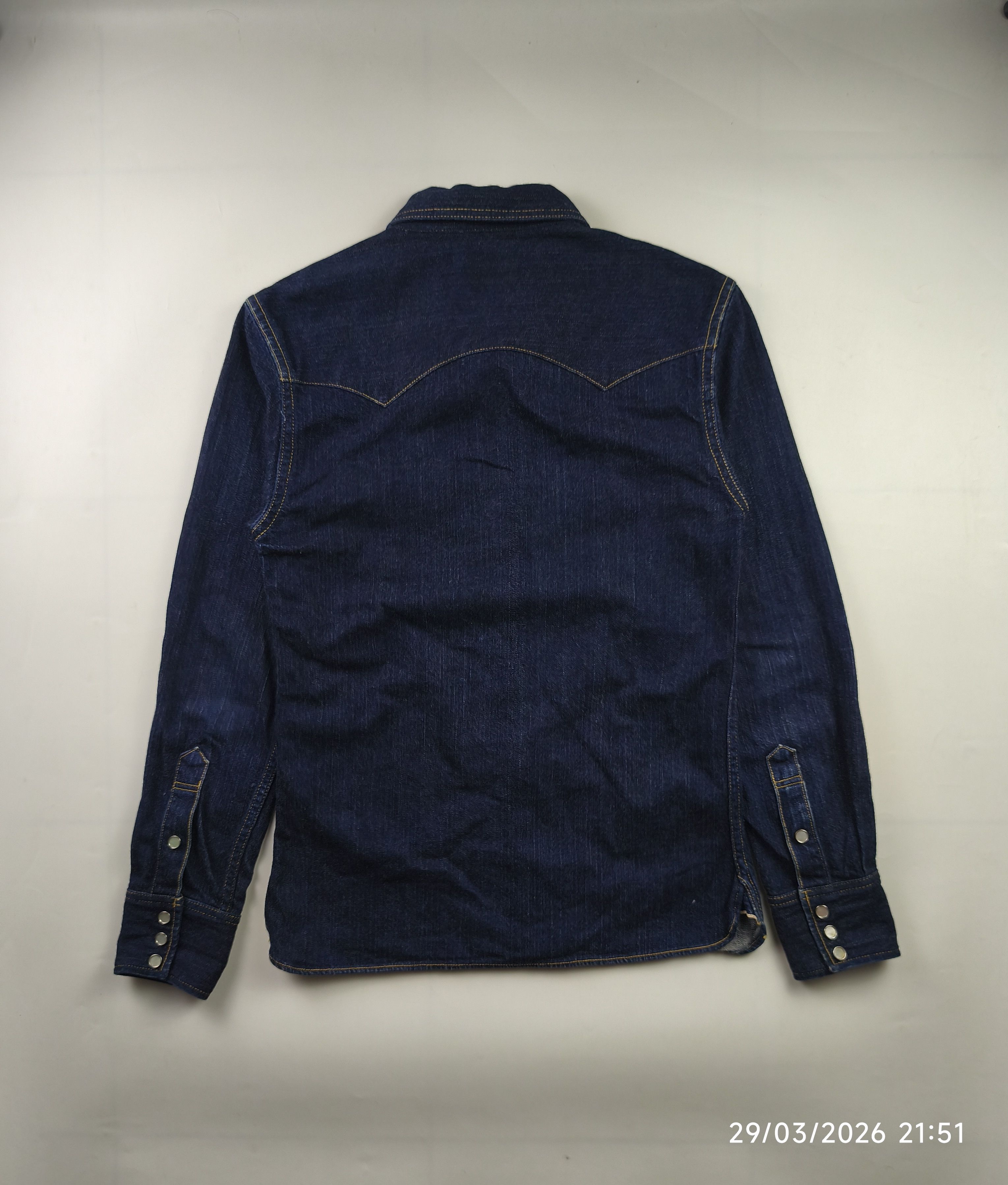 The Flat Head The flat head 7002W sawtooth western denim shirt 12oz Size US S / EU 44-46 / 1 - 3 Thumbnail