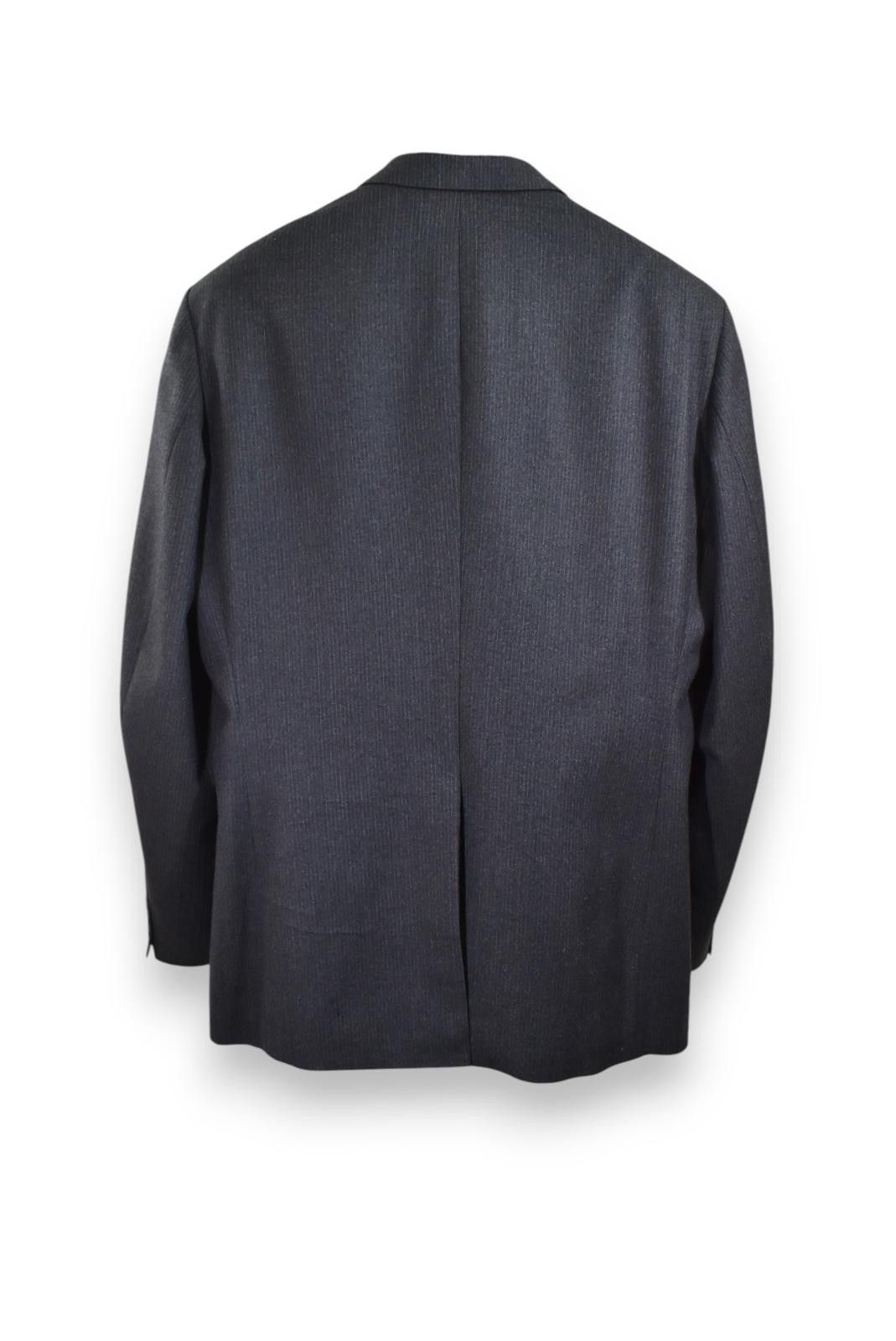 Designer Kavaler Men’s Wool Suit Blazer – Vintage Black Stripped L Size 42R - 9 Thumbnail