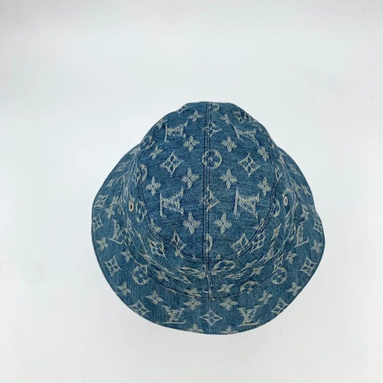 Louis Vuitton Louis Vuitton Cotton fisherman's hat with blue logo jacqua Size ONE SIZE - 5 Thumbnail