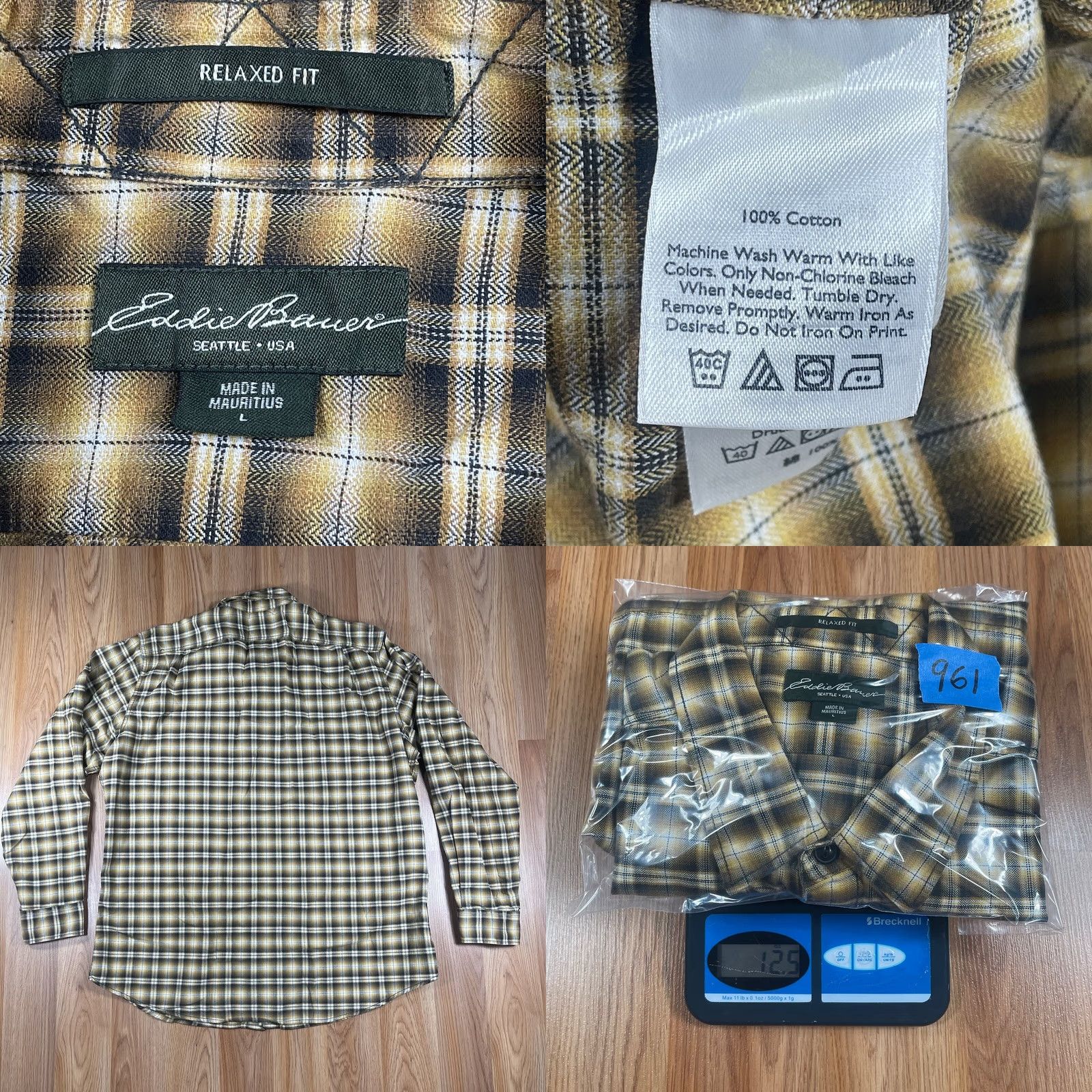 Eddie Bauer Eddie Bauer Relaxed Fit Plaid Button Up Long Sleeve Casual Shirt Mens Size L Size US L / EU 52-54 / 3 - 8 Thumbnail