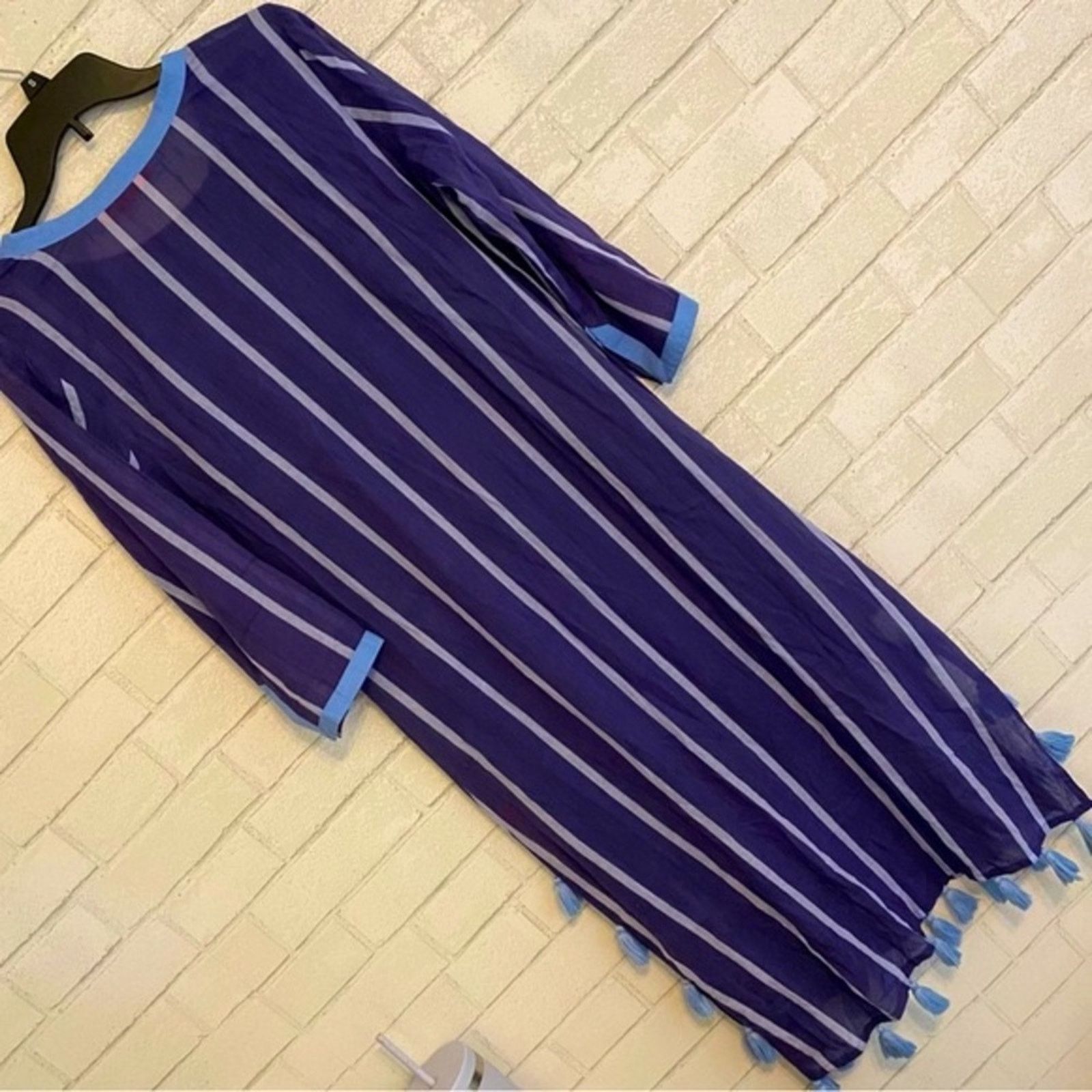 Oliphant NEW $285 OLIPHANT Women's Zedi Tassel Kaftan Small NWT Size S / US 4 / IT 40 - 10 Thumbnail