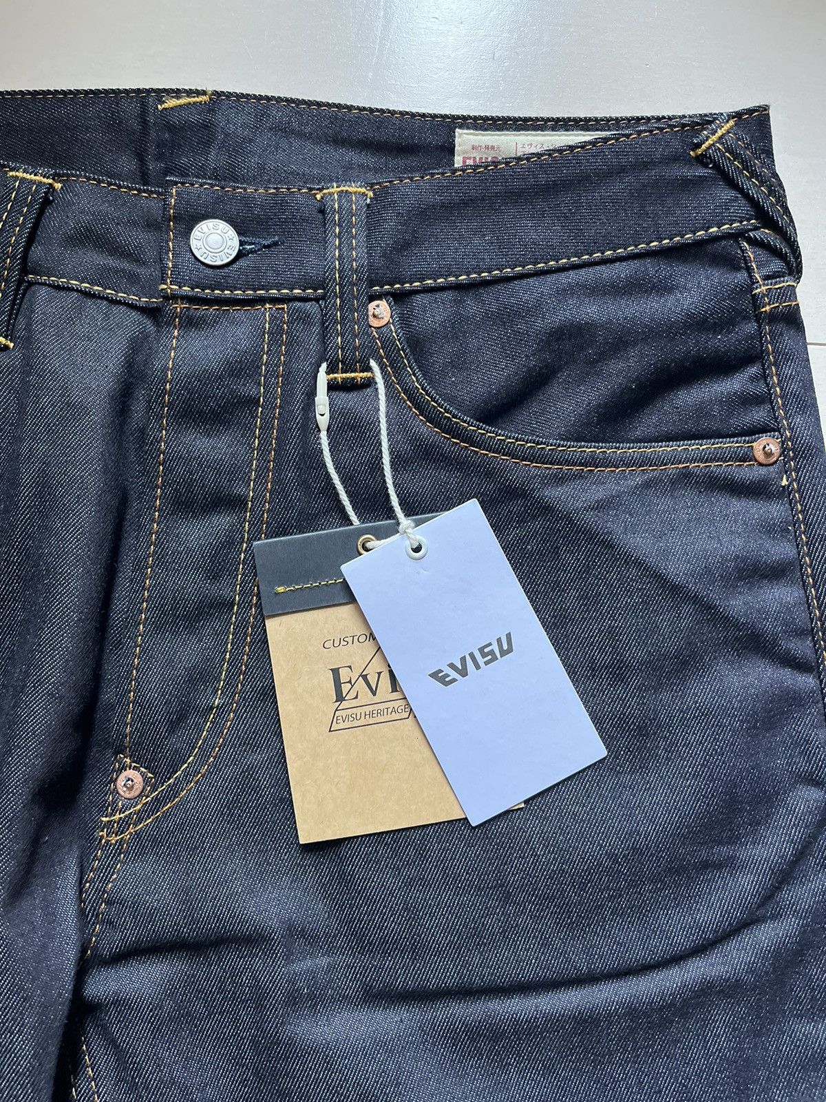 Evisu Evisu jeans Daicock Print Big Seagull Baggy #2000 stk Size US 30 / EU 46 - 4 Thumbnail