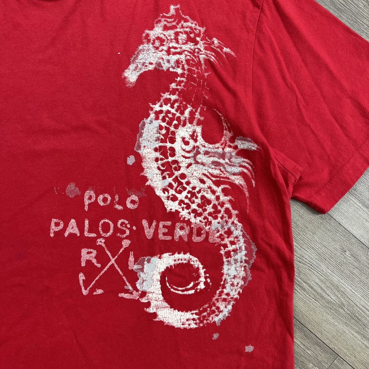 Polo Ralph Lauren Archive Vintage Polo Ralph Lauren Palos Verde Seahorse Tee Size US L / EU 52-54 / 3 - 5 Thumbnail