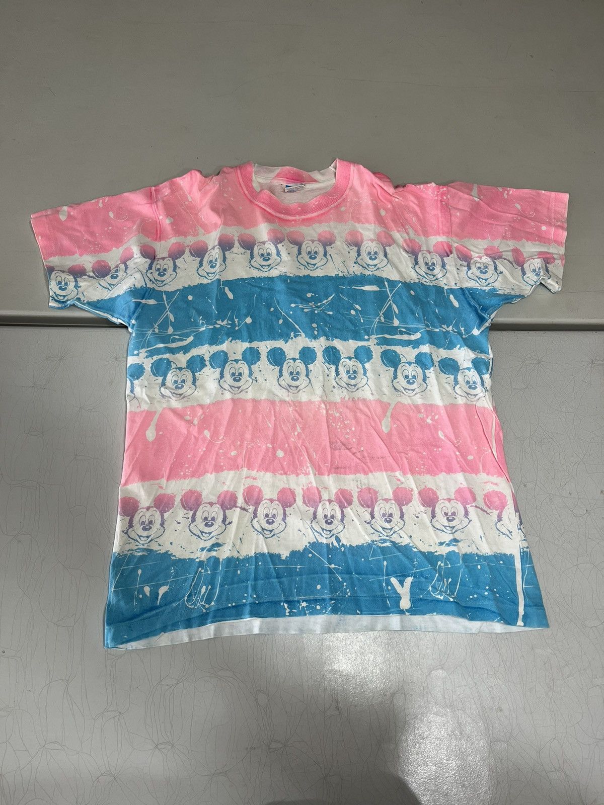 Disney × Vintage vintage 80s Mickey Mouse Disney all over print shirt Size US L / EU 52-54 / 3 - 1 Thumbnail