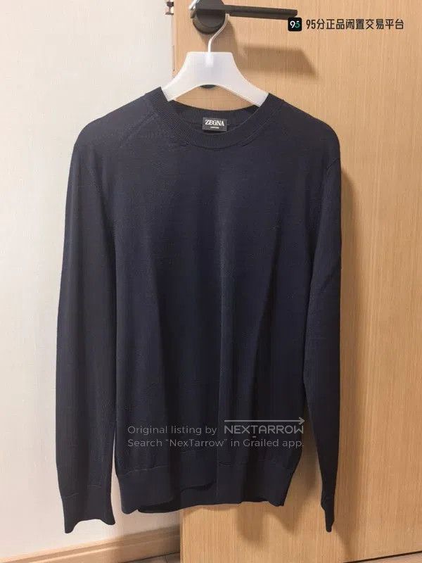 Ermenegildo Zegna Zegna Men's Solid Casual Pullover Knit Long. Size US M / EU 48-50 / 2 - 4 Thumbnail
