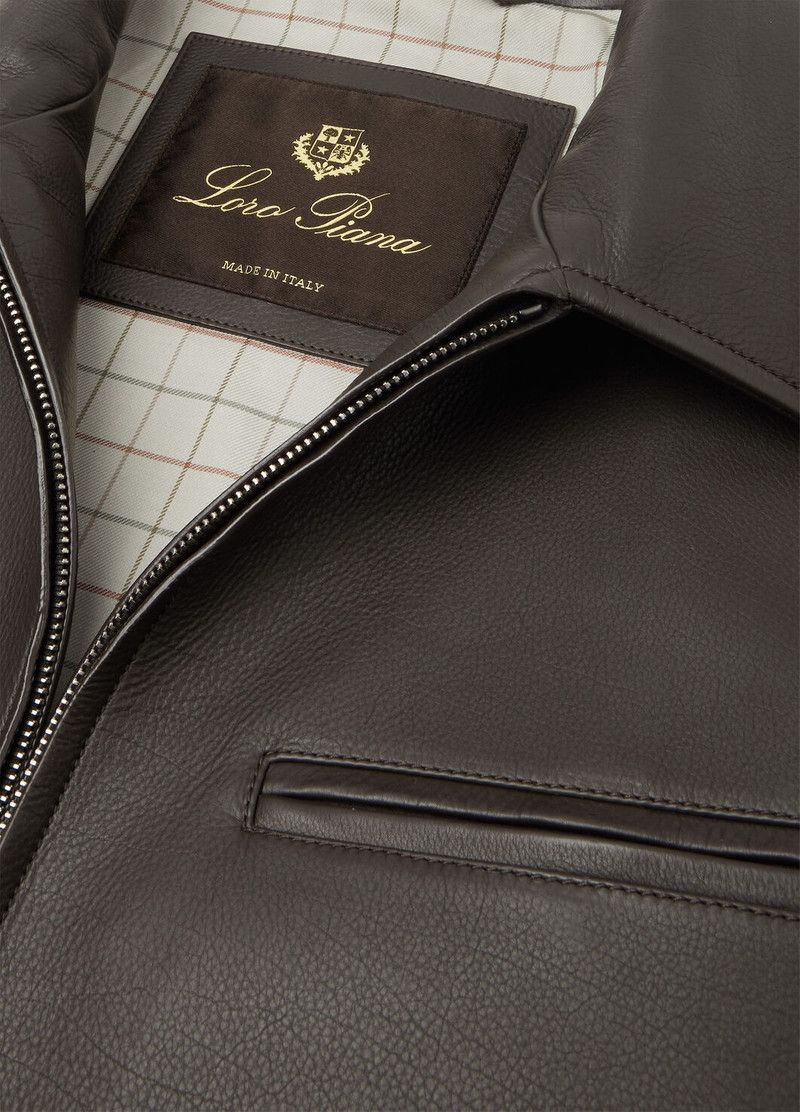 Loro Piana o1w1db10226 FAP2185 Gail Blouson Jacket in Brown Size US XL / EU 56 / 4 - 7 Thumbnail