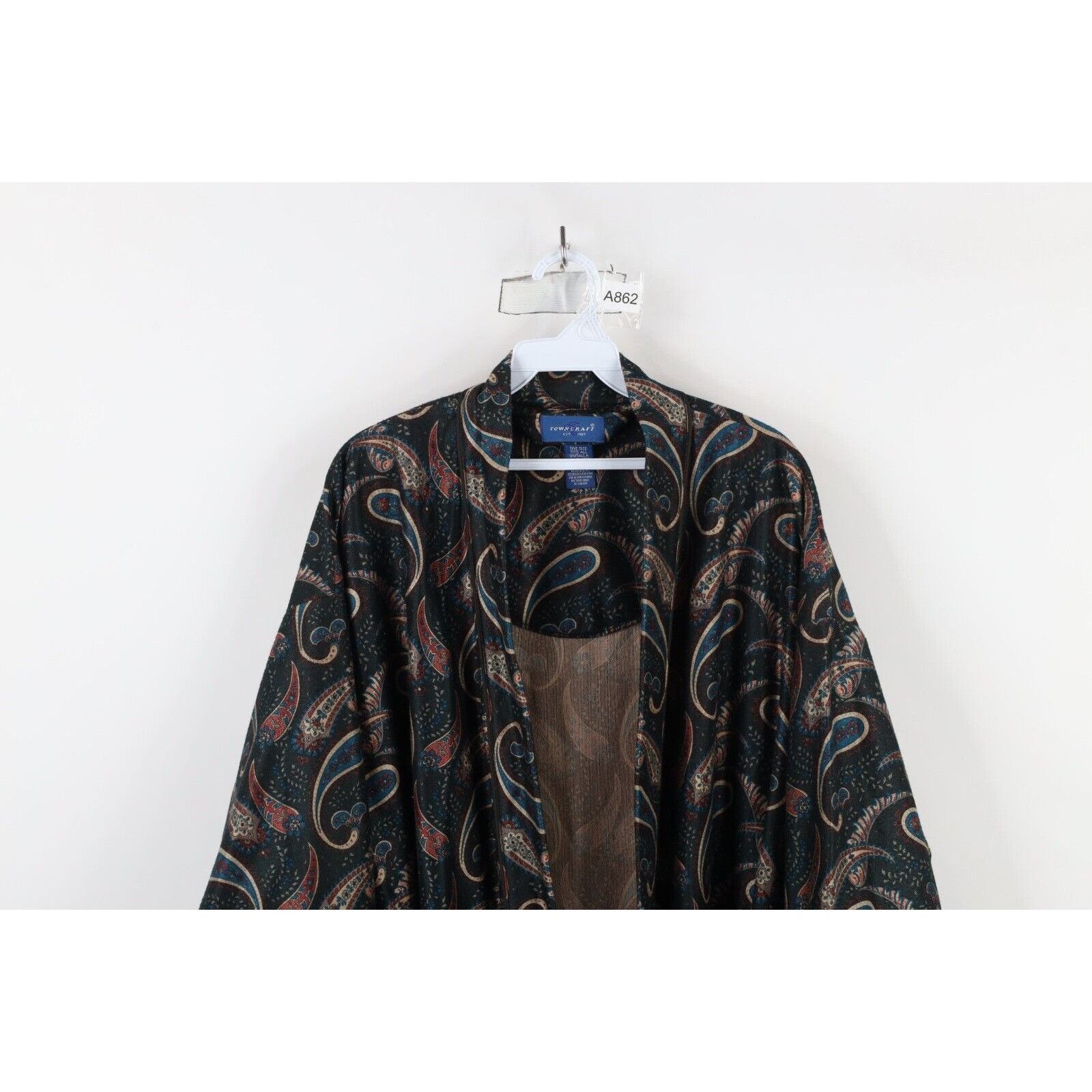 Vintage Vintage 90s Streetwear Chamois Cloth Rainbow Paisley Robe Size US L / EU 52-54 / 3 - 2 Thumbnail