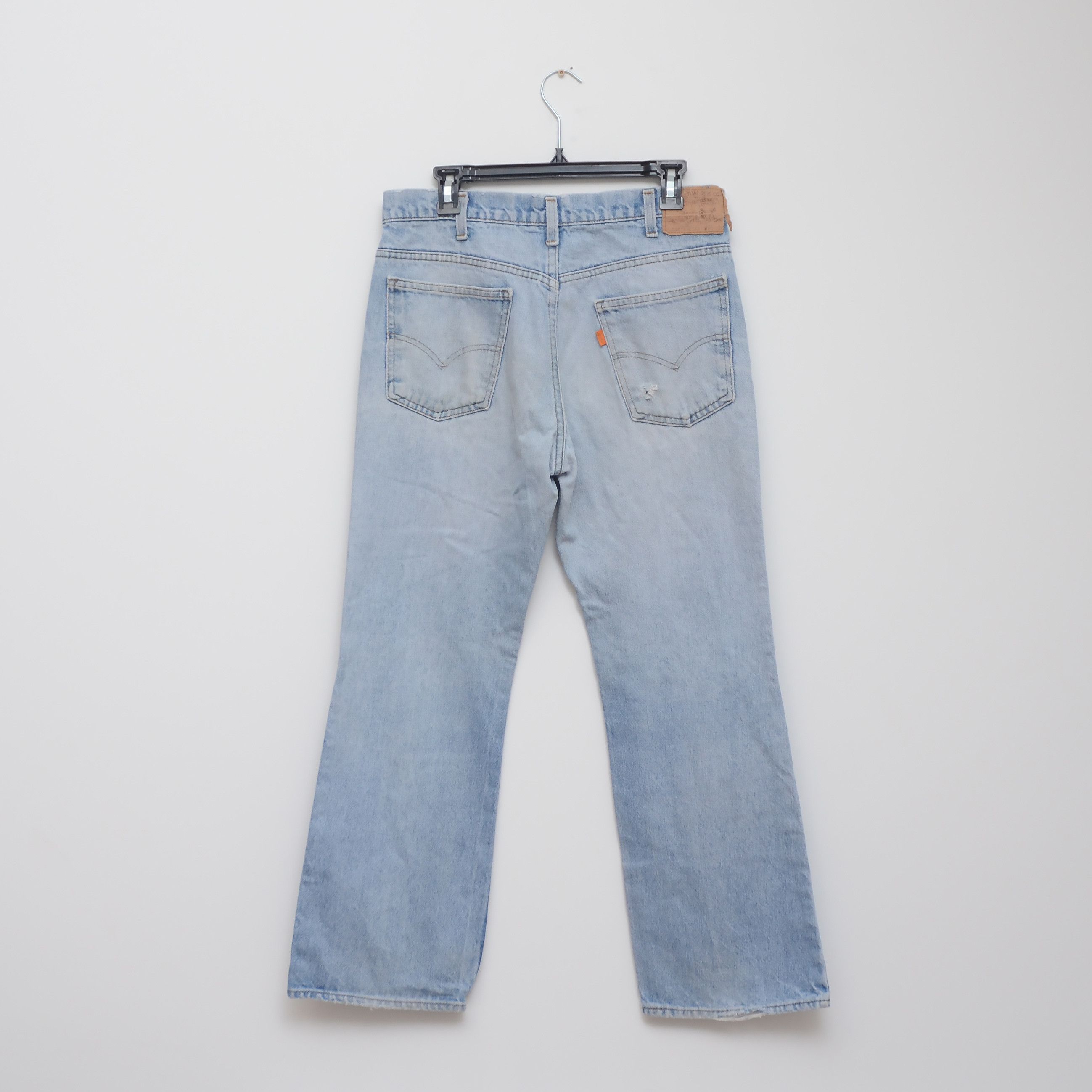 Vintage Rare Levi’s Jeans Blue Thrashed Orange Tab W34 L30