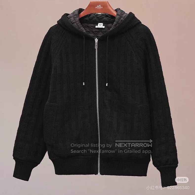 Hermes Hermes Wool Double-sided Wearable H Monogram Hooded Down J Size XS / US 0-2 / IT 36-38 - 9 Thumbnail