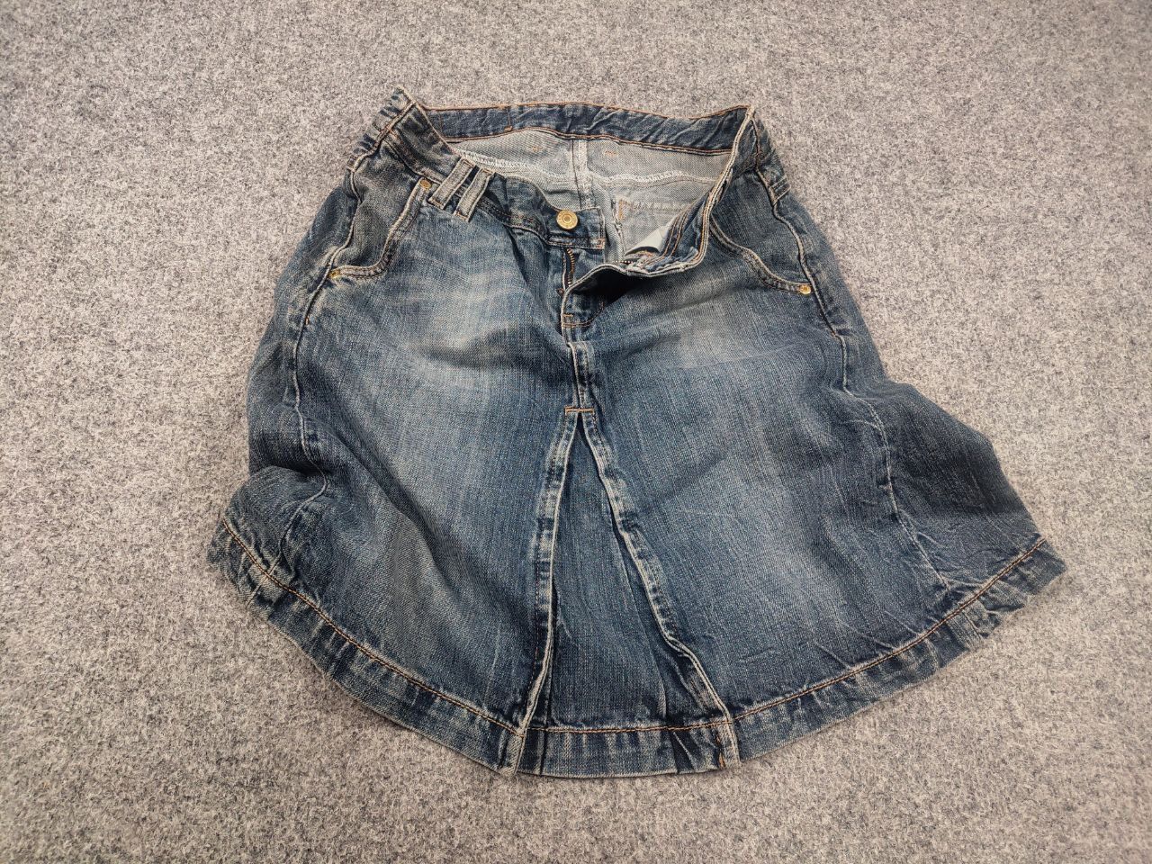 Levi's Vintage Levi's Y2K Style A-Line Deconstructed Denim Skirt Size 29" - 2 Thumbnail