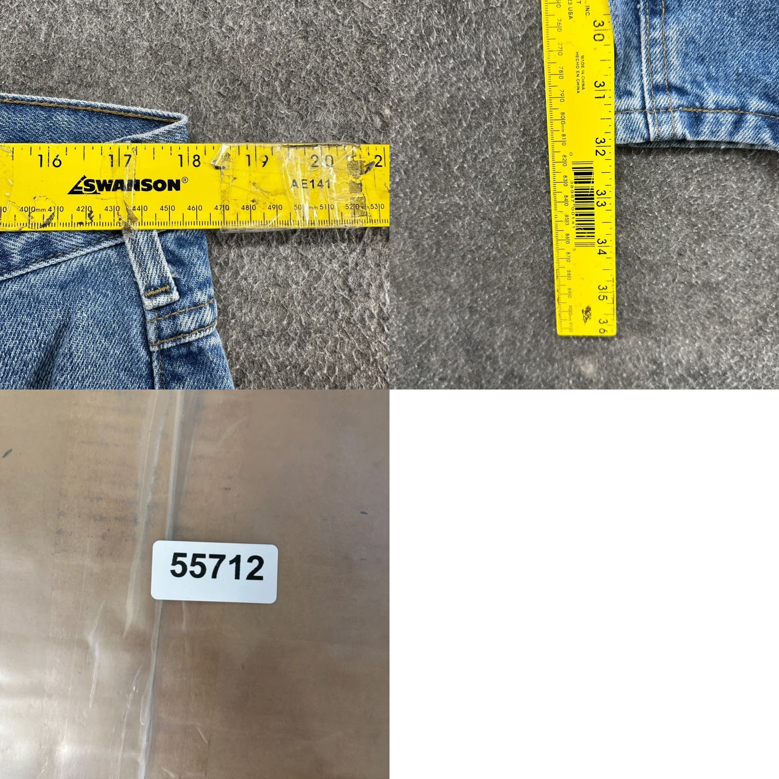 Carhartt Carhartt Jeans Men 36x32 Blue Traditional Fit Straight Light Wash Denim B180 STW Size US 36 / EU 52 - 8 Thumbnail
