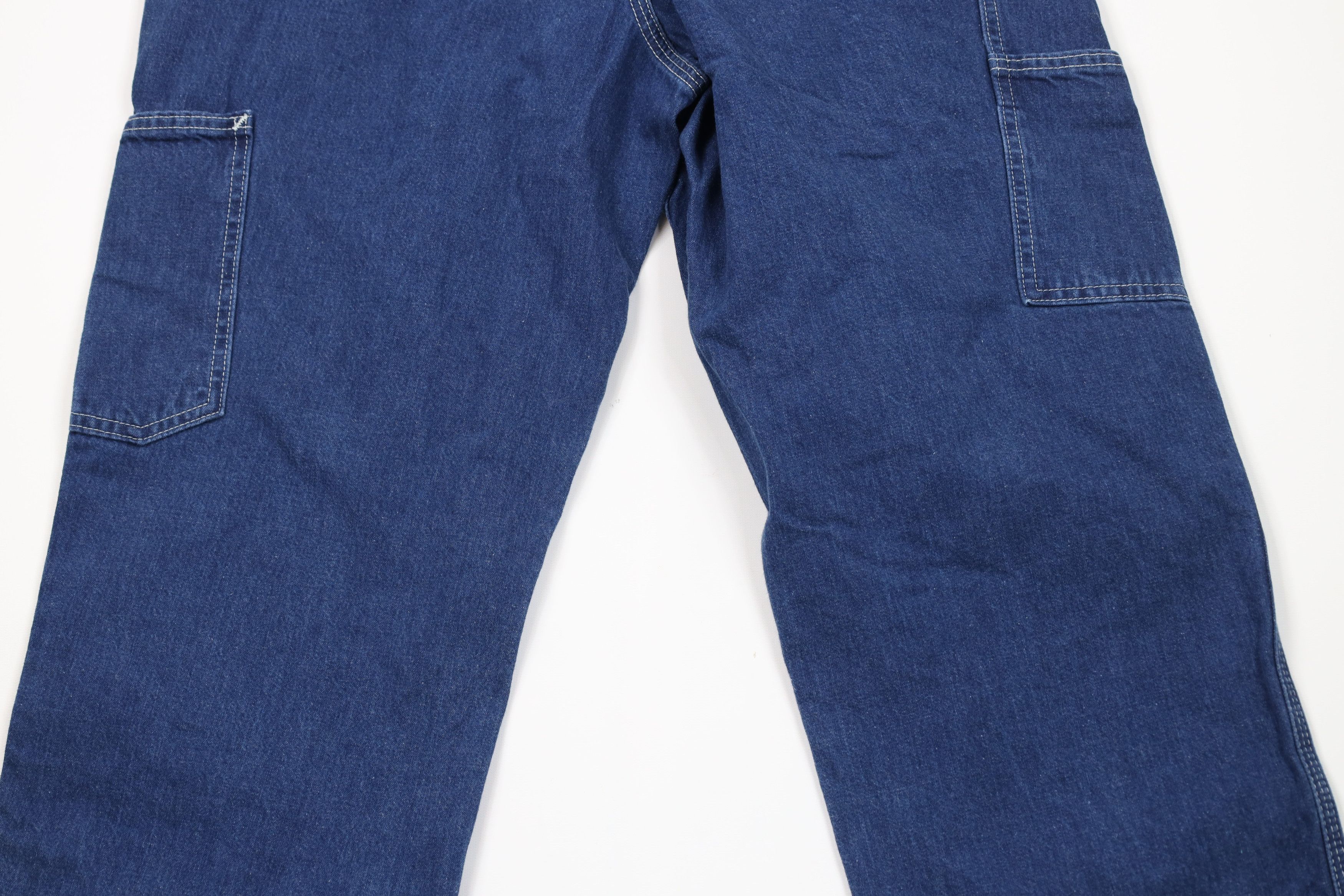 Carhartt Vintage Carhartt Spell Wide Leg Dungaree Denim Jeans Blue Size US 34 / EU 50 - 11 Thumbnail