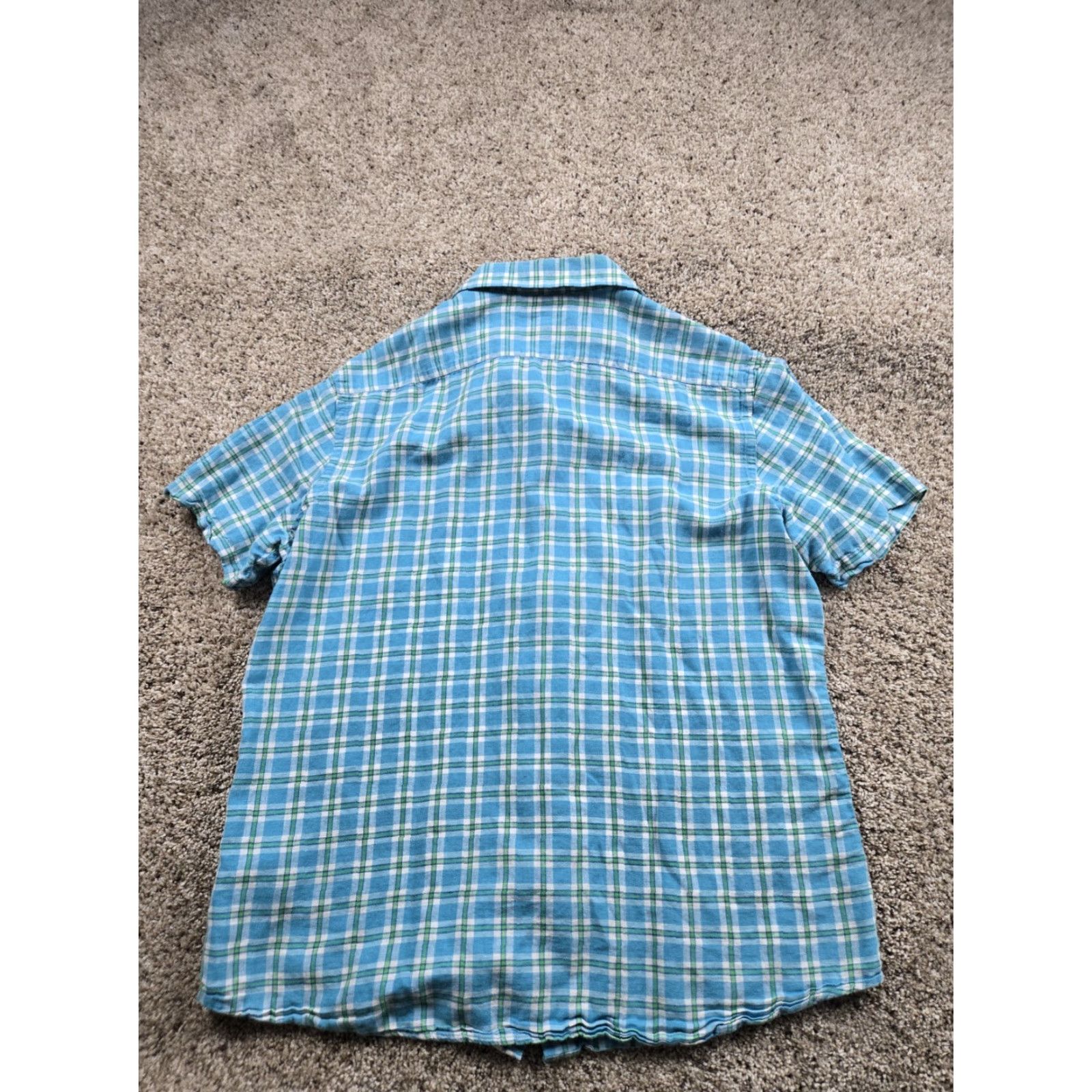 Banana Republic Banana Republic Shirt Mens XL Blue Plaid Button Up Linen Blend Casual Summer Size US XL / EU 56 / 4 - 6 Thumbnail