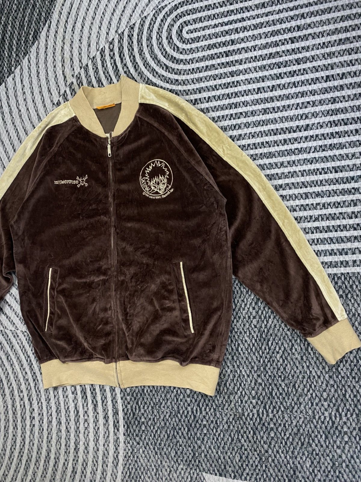 Hysteric Glamour Vintage Mischievous Embroidery Logo Velvet Zipper Jacket Size US M / EU 48-50 / 2 - 4 Thumbnail