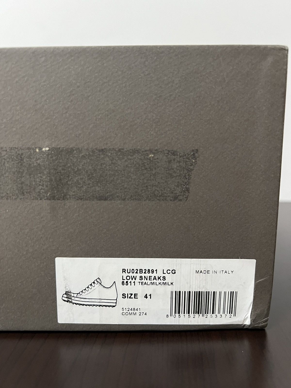 Rick Owens Rick Owens Teal Mainline Leather Low Ramones - Size 41 Size US 8 / EU 41 - 12 Thumbnail