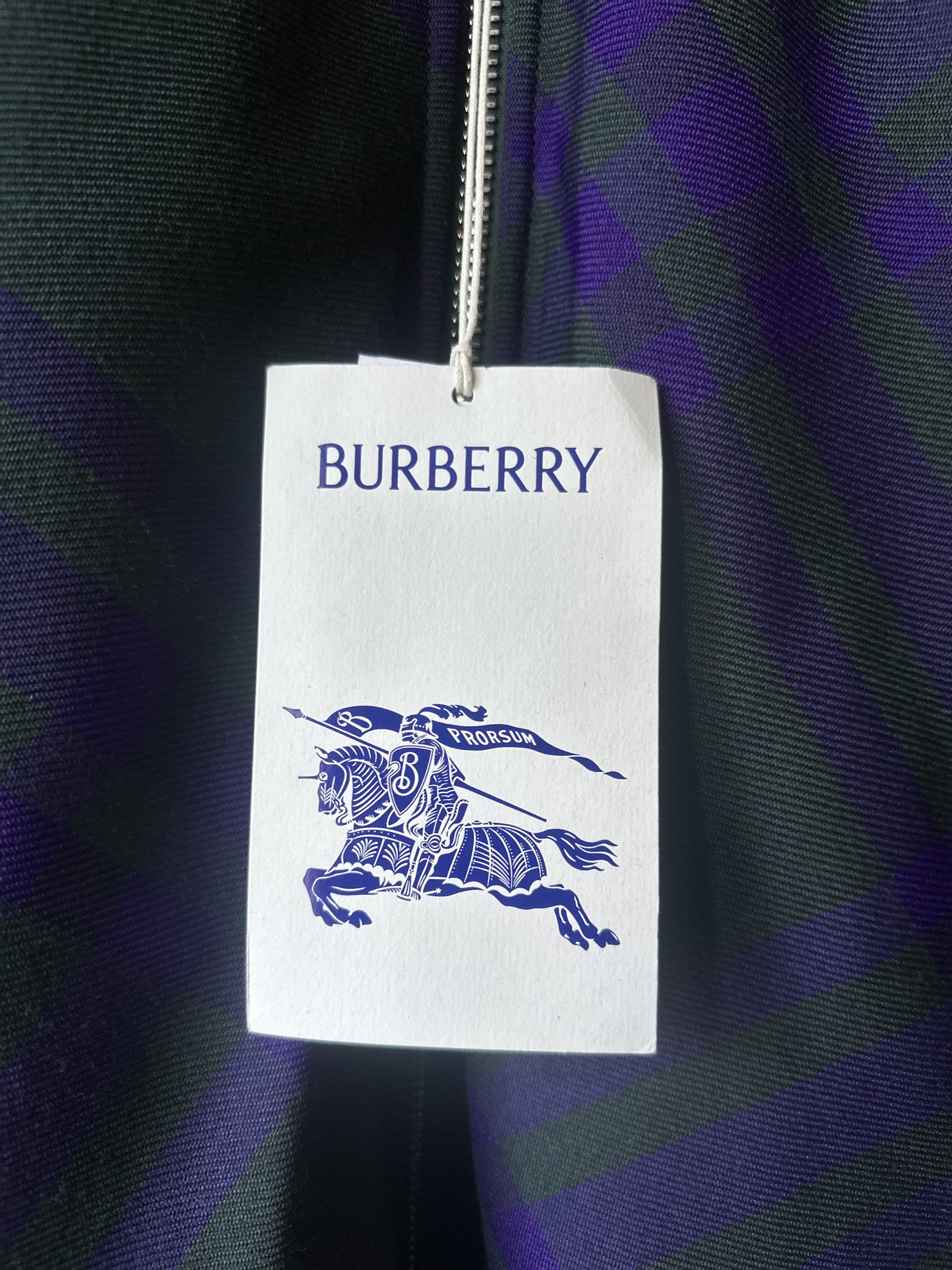 Burberry Burberry Green Check Reversible Bomber Jacket Size US L / EU 52-54 / 3 - 7 Thumbnail