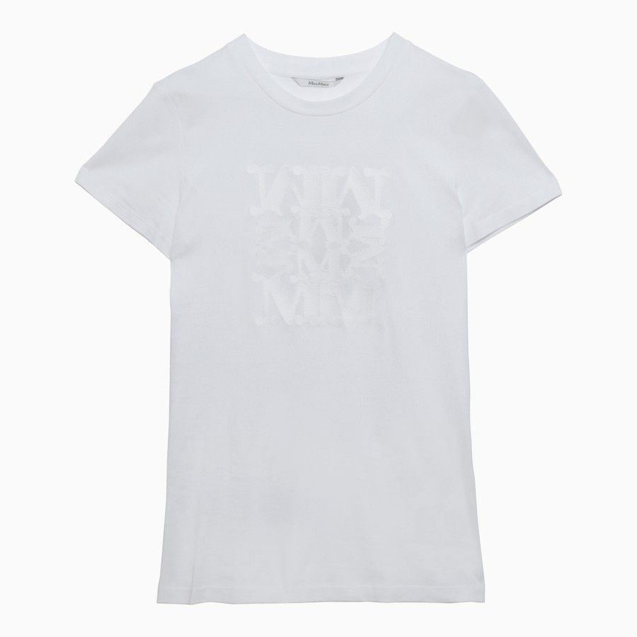 Max Mara o1d2blof0824 Logo T-Shirts in White Size XS / US 0-2 / IT 36-38 - 1 Thumbnail