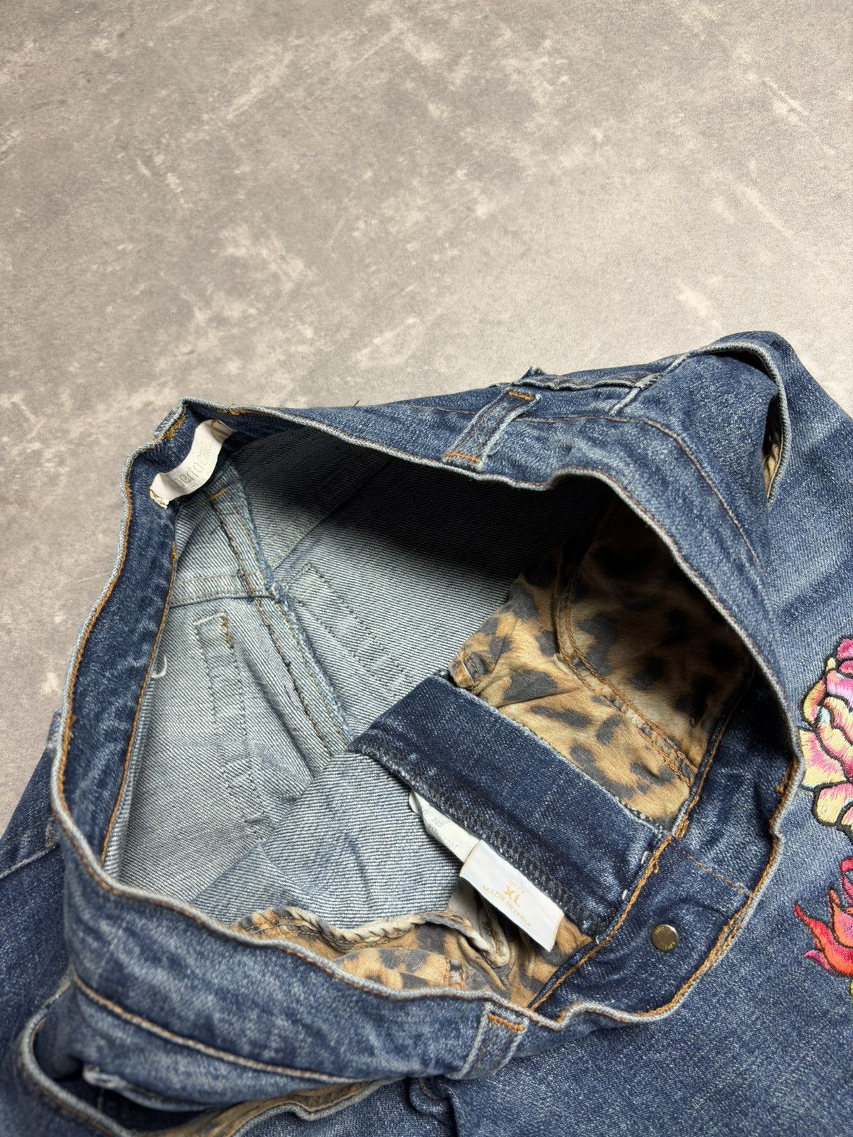 Roberto Cavalli SS03 Roberto Cavalli Tattoo Denim Jeans 30 32 Rare 00s Size US 30 / EU 46 - 8 Thumbnail