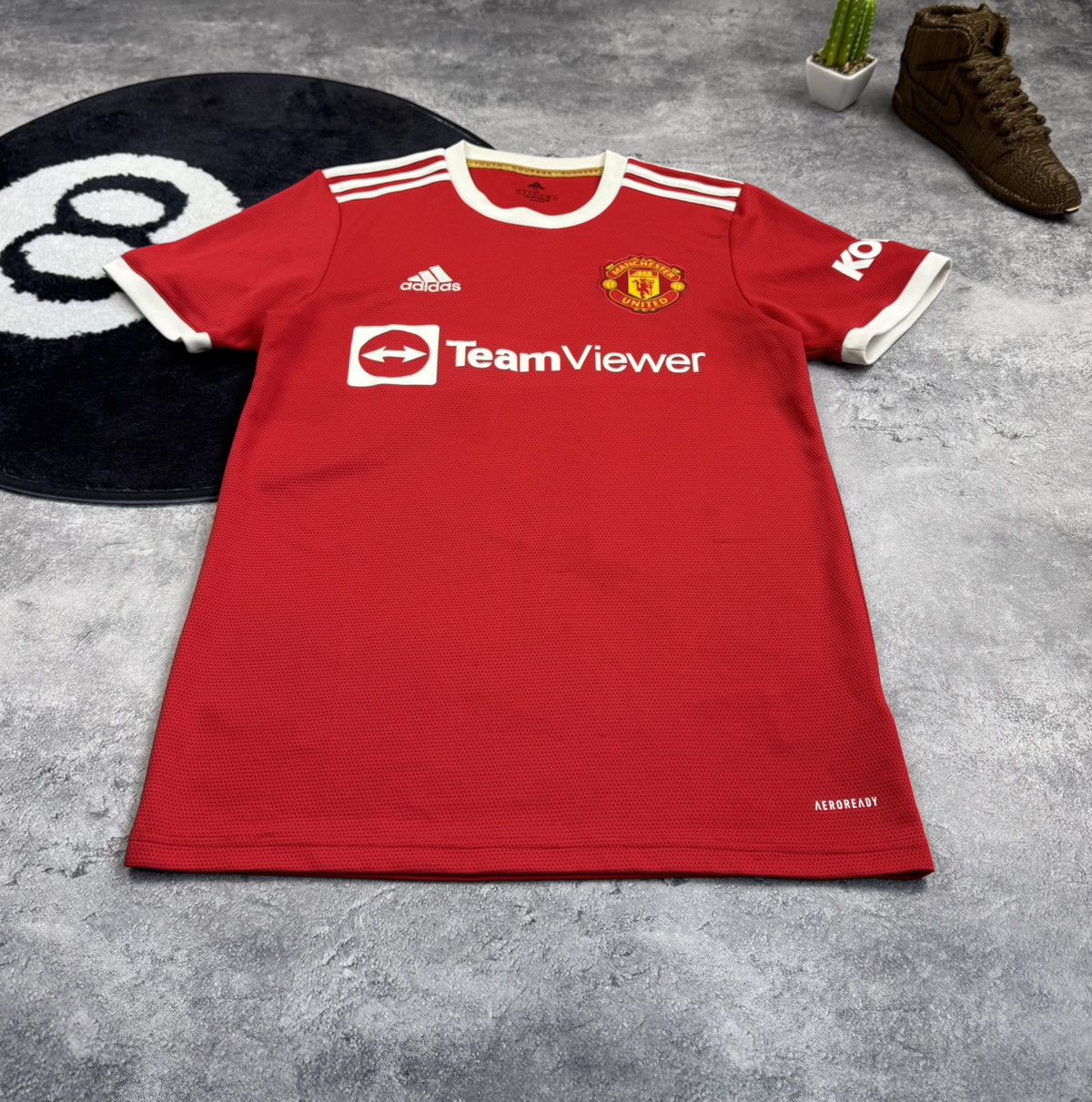 Adidas MANCHESTER UNITED 2021-2022 HOME FOOTBALL JERSEY ADIDAS Size US S / EU 44-46 / 1 - 11 Thumbnail