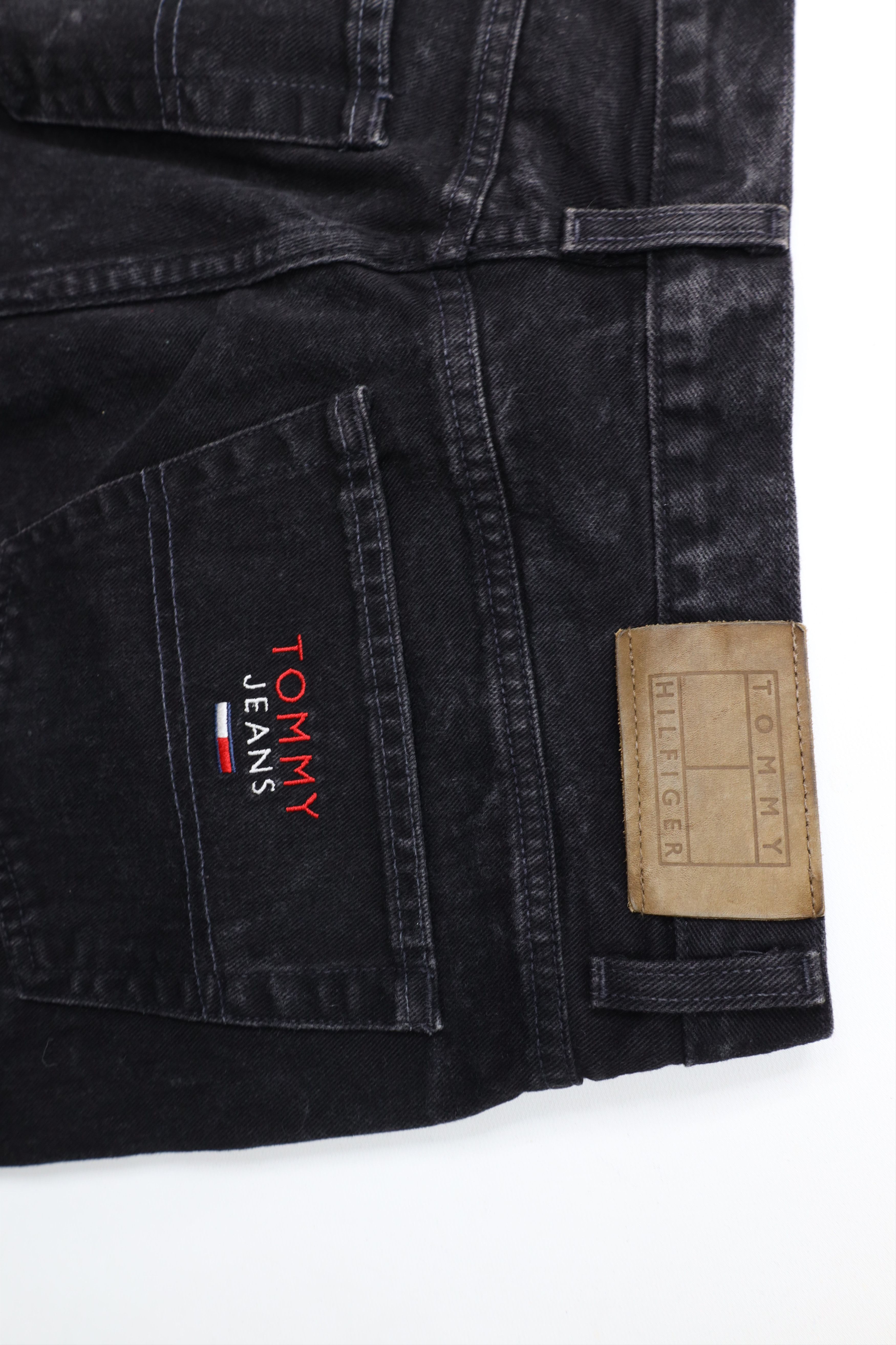 Tommy Hilfiger Vintage 90s Tommy Hilfiger Baggy Wide Leg Denim Jeans Black Size US 38 / EU 54 - 13 Thumbnail