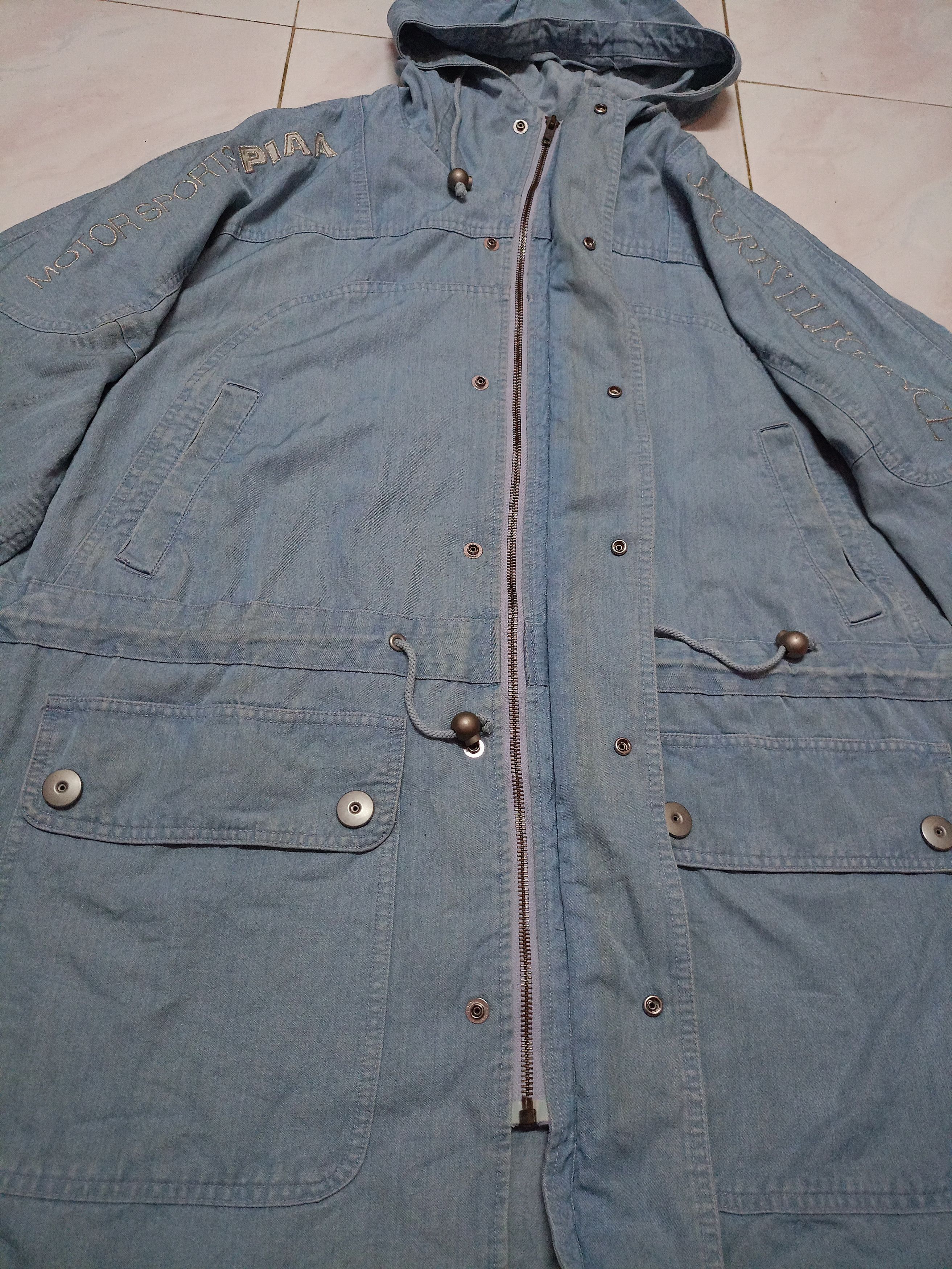 Japanese Brand × Vintage 🔥Denim parkas PIAA MOTORSPORTS X Vintage🔥 Size US XL / EU 56 / 4 - 4 Thumbnail