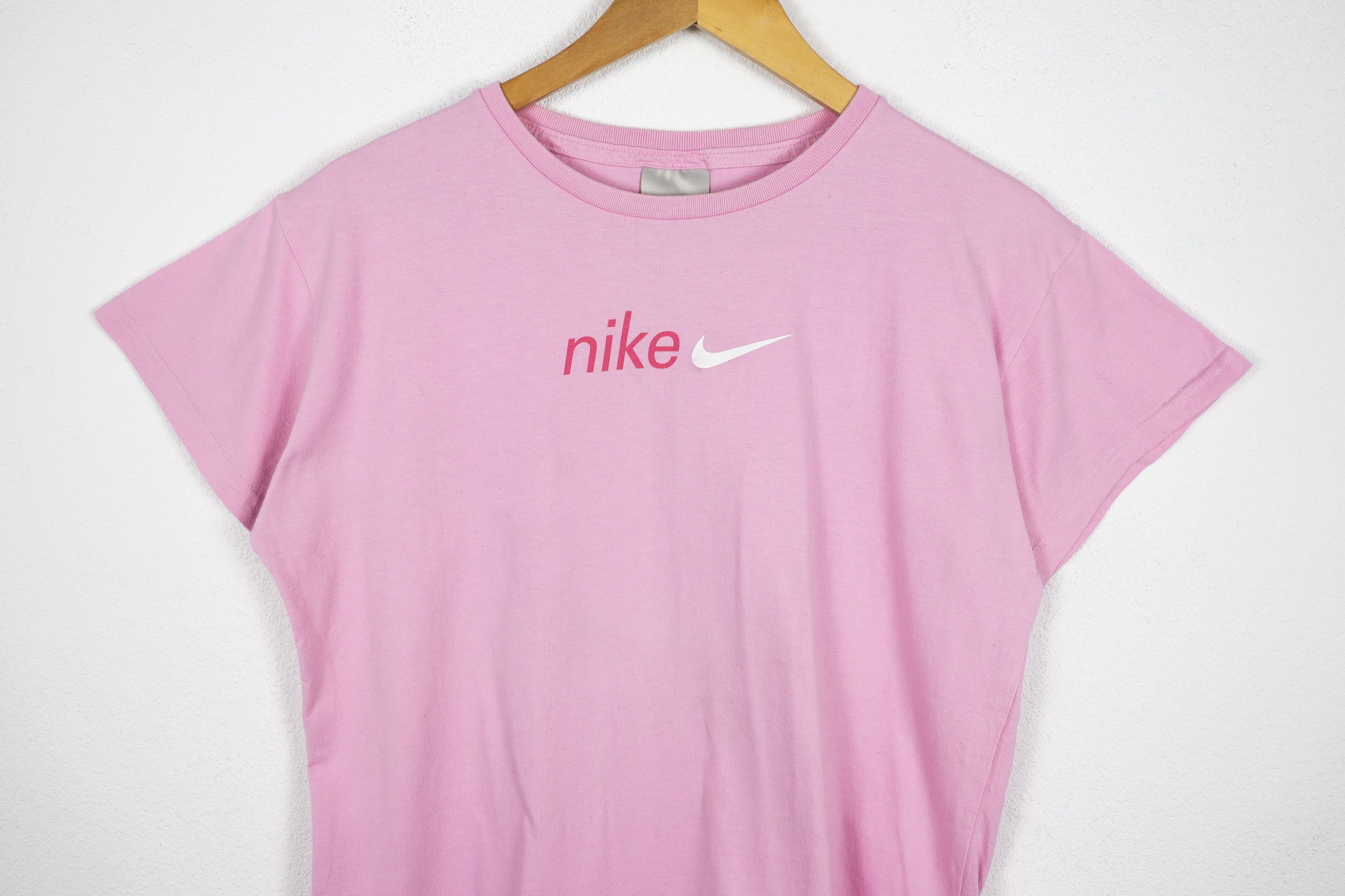 Nike Womens Nike Swoosh Logo Pink Y2K Tee T-shirt Size XL / US 12-14 / IT 48-50 - 2 Thumbnail