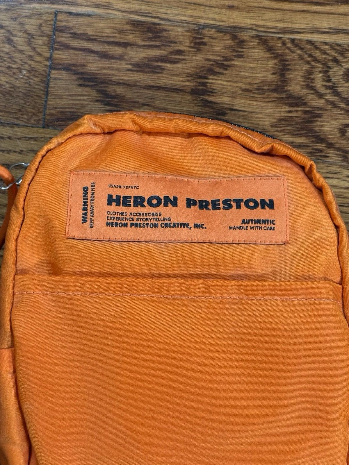 Heron Preston Heron Preston Nylon Crossbody Bag Orange Black NWT Size ONE SIZE - 5 Thumbnail