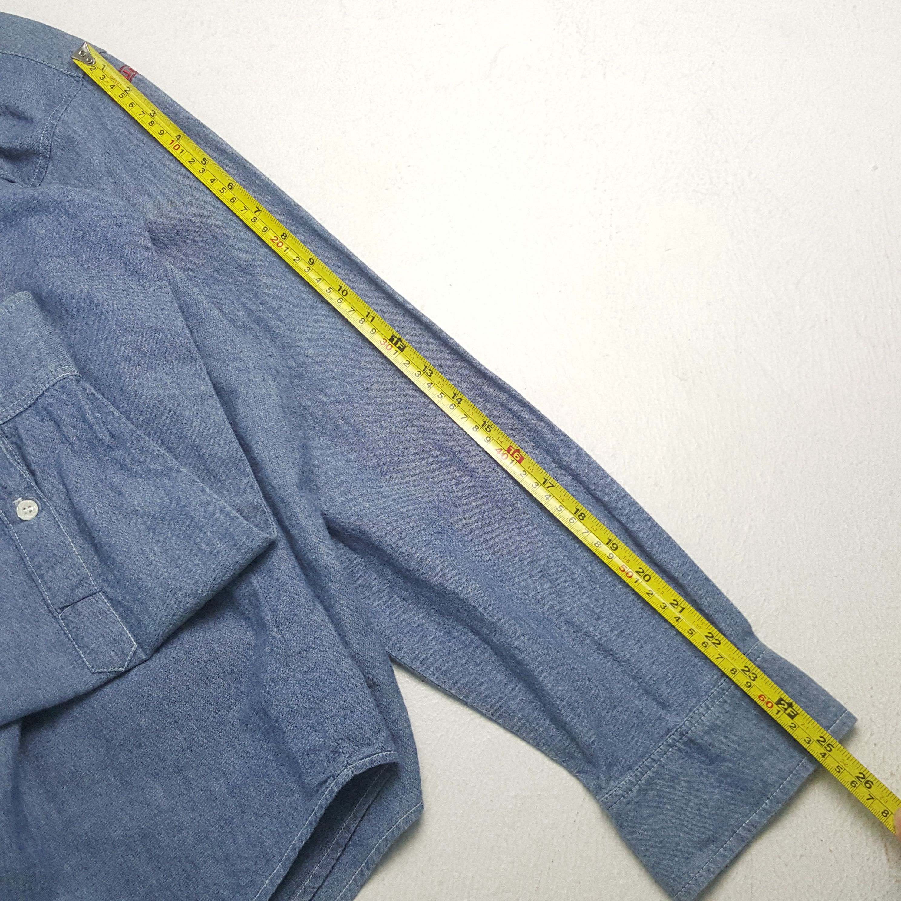 Stussy Vintage Stussy American Brand Denim Shirt Button Up C294N24 Size US XL / EU 56 / 4 - 6 Thumbnail