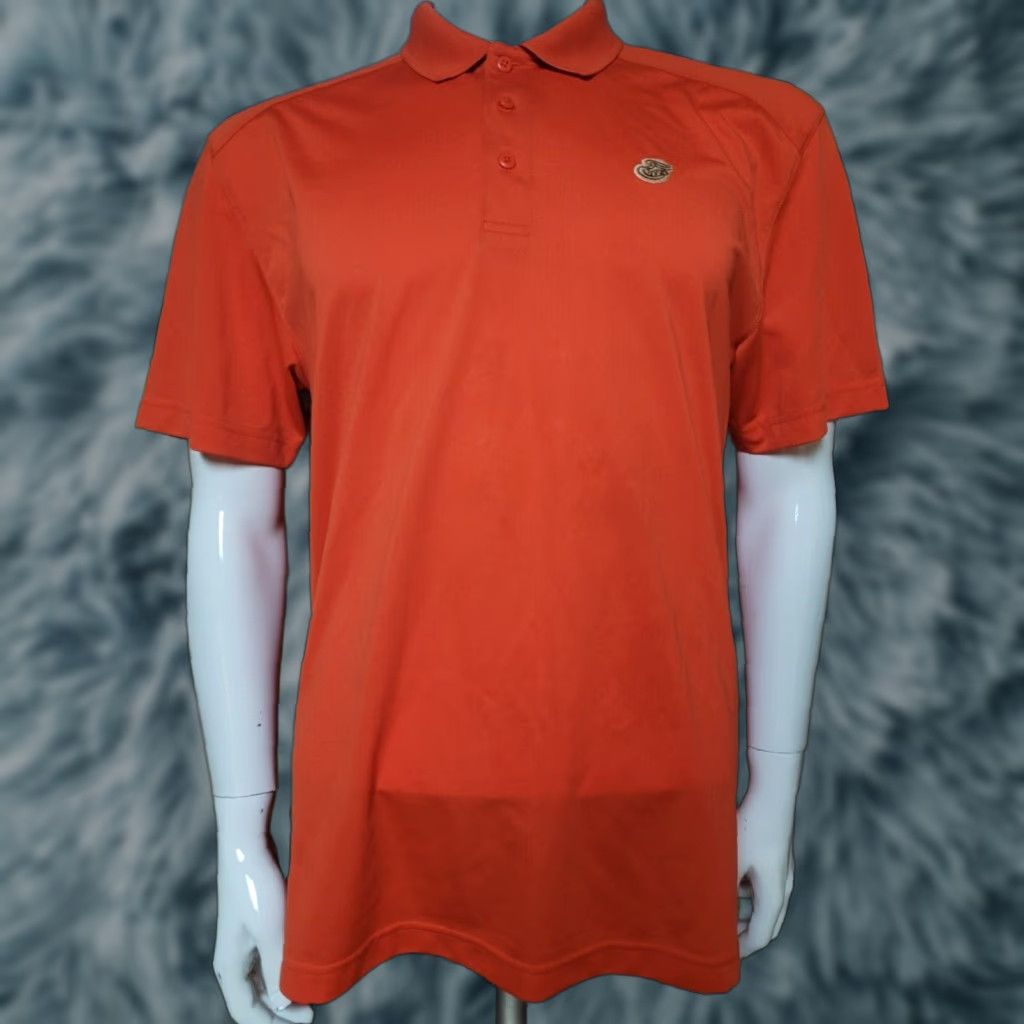Vintage Panera Polo Shirt Medium Orange Polyester Short Sleeve Collared Polo Men RVs Style Rugby One Stop Apparel Size US M / EU 48-50 / 2 - 1 Thumbnail
