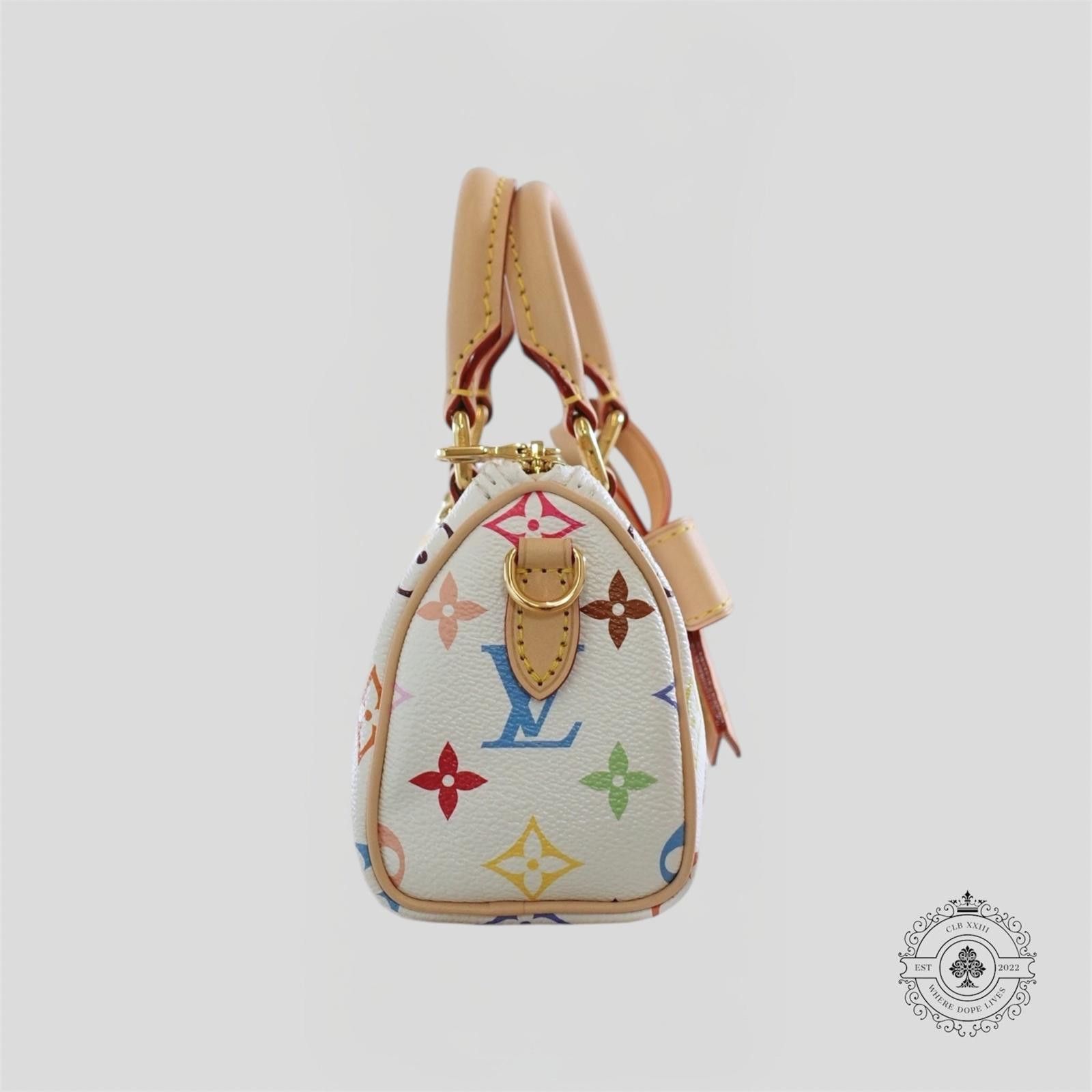 Louis Vuitton Louis Vuitton x Takashi Murakami Nano Speedy in White Size ONE SIZE - 4 Thumbnail