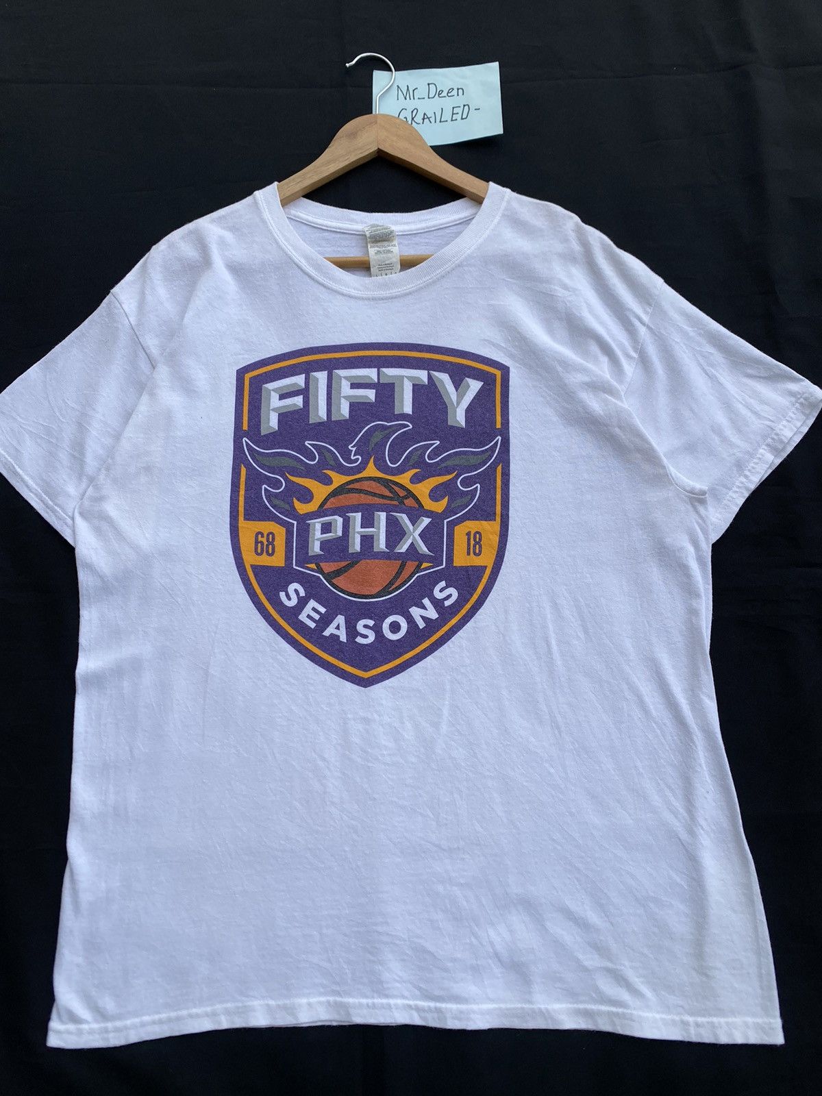 NBA Rare Vintage Fifty Phoenix Suns NBA Basketball T Shirt Size US L / EU 52-54 / 3 - 4 Thumbnail