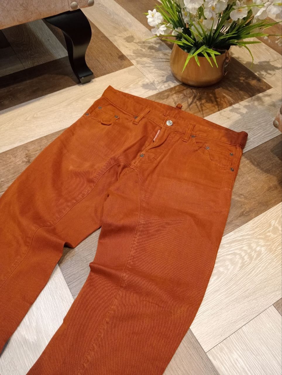 Dsquared2 DSQUARED2 ITALY BRICK ORANGE PANTS Size US 33 - 4 Thumbnail