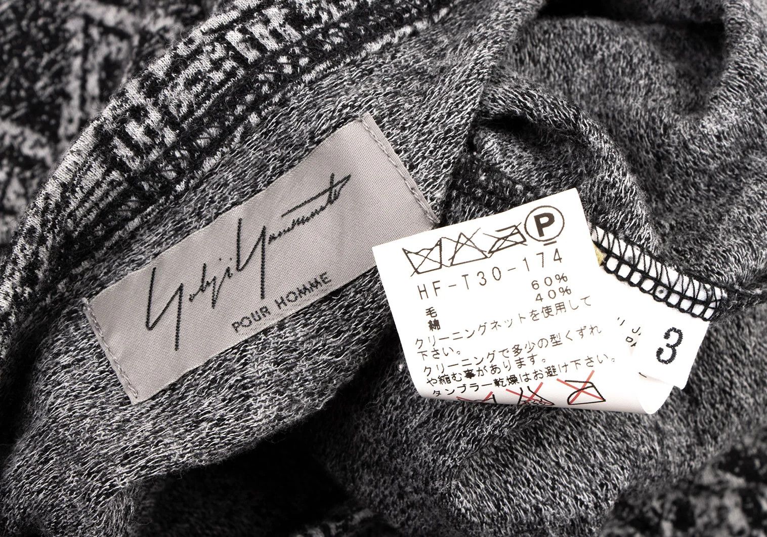 Yohji Yamamoto Yohji Yamamoto Asymmetrical Hem Knit in Black Gray Size US M / EU 48-50 / 2 - 13 Thumbnail