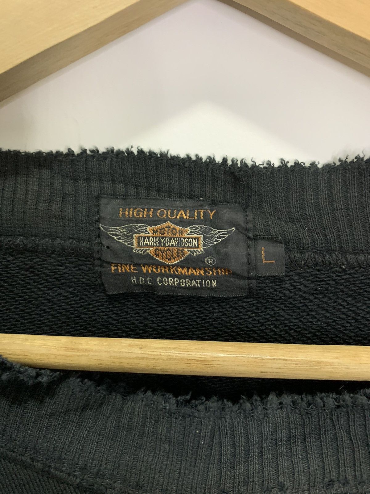 Harley Davidson Vintage Harley Davidson Distress Sweatshirt Size US L / EU 52-54 / 3 - 7 Thumbnail