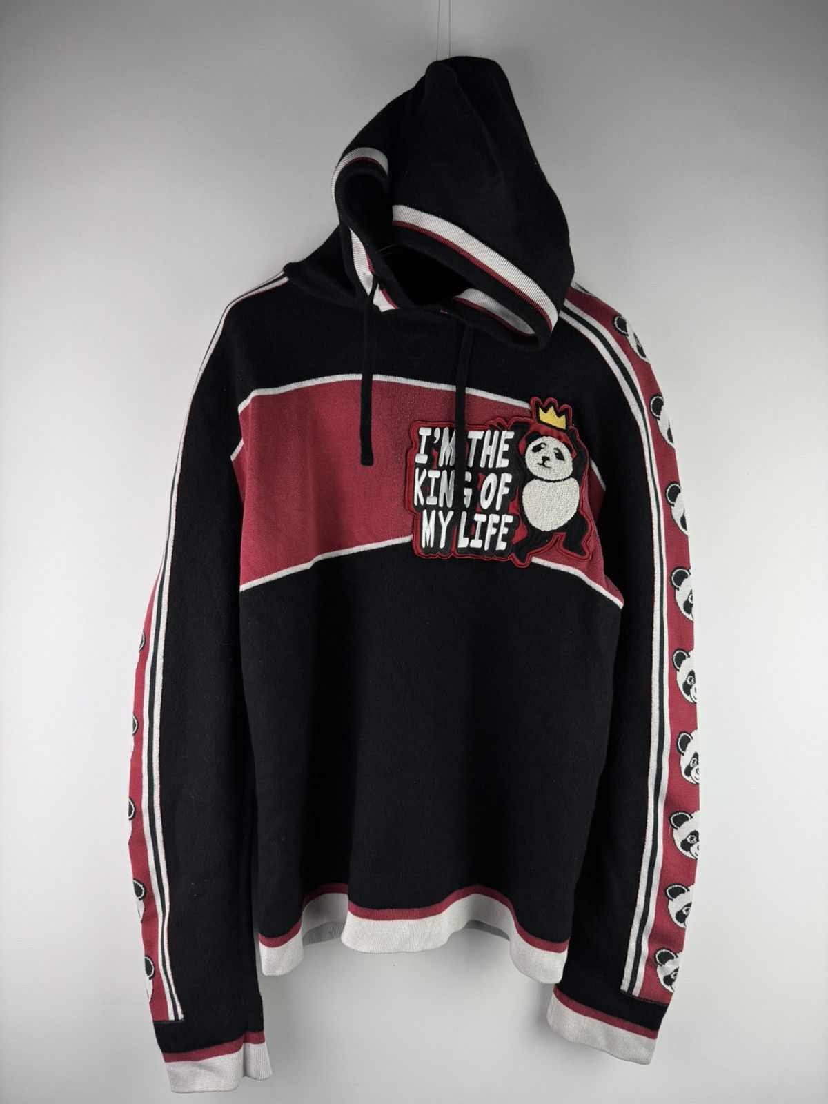 Dolce & Gabbana Dolce & Gabbana Panda Wool Khit Hoodie Black Size US S / EU 44-46 / 1 - 1 Thumbnail