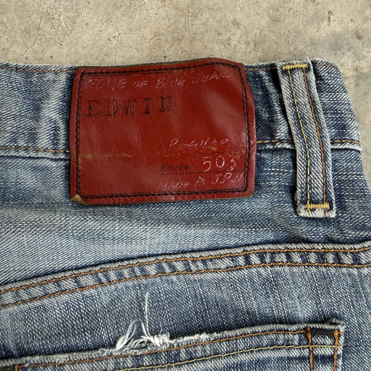 Edwin Vintage Edwin Faded Distressed Denim Jean Pants W34 Size US 34 / EU 50 - 11 Thumbnail