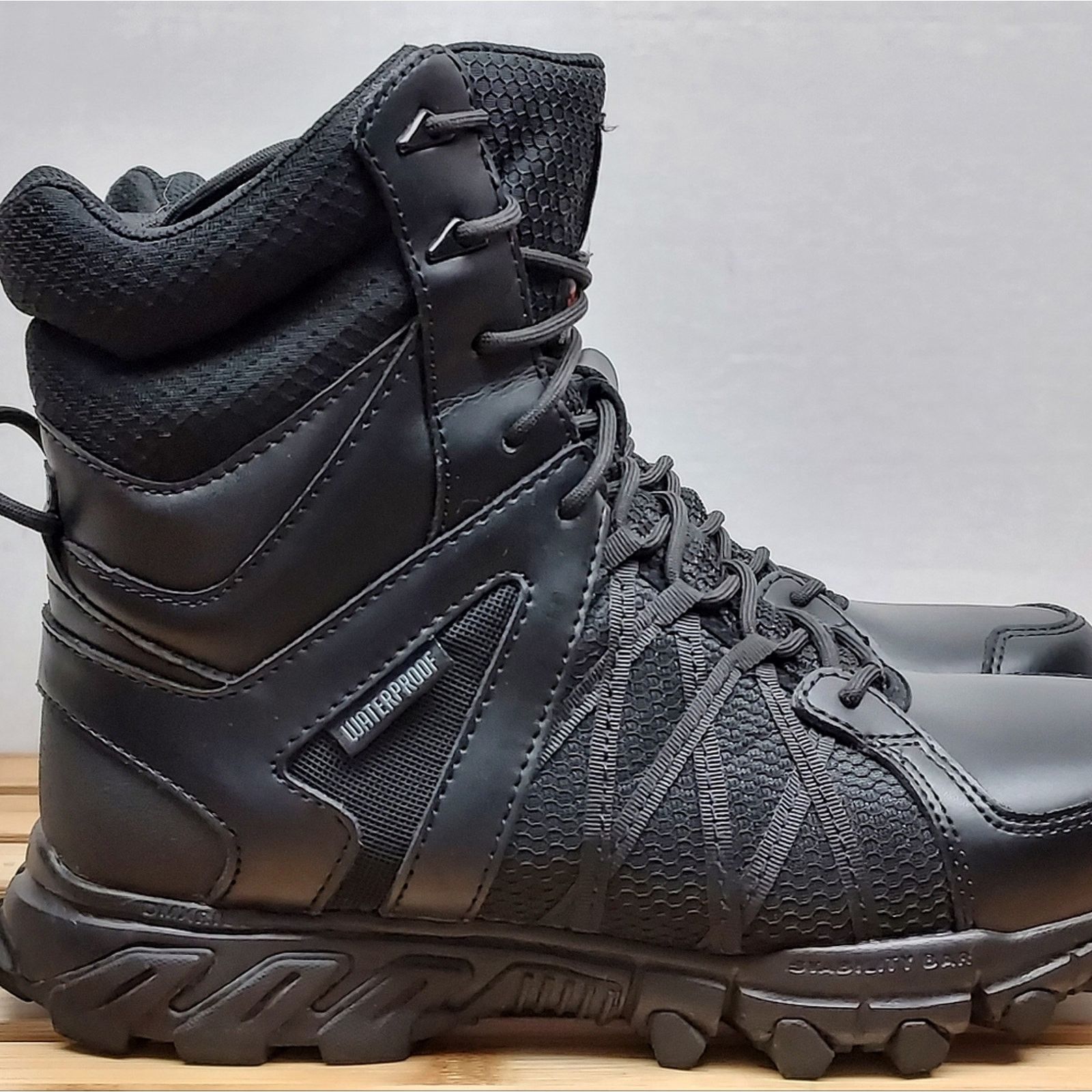 Reebok Reebok Mens | Black | Trail GripSide Zip Combat Boots Size 8 Size US 8 / EU 41 - 6 Thumbnail