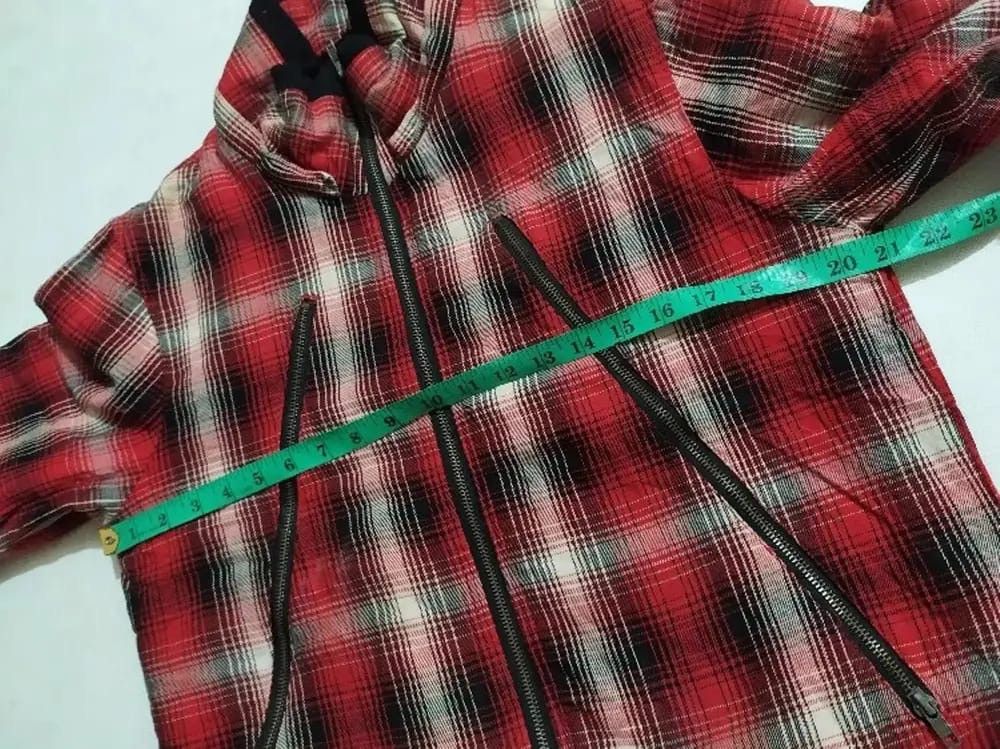 Japanese Brand Slippino Chekered Punk Zipper Style Jacket Size US M / EU 48-50 / 2 - 7 Thumbnail