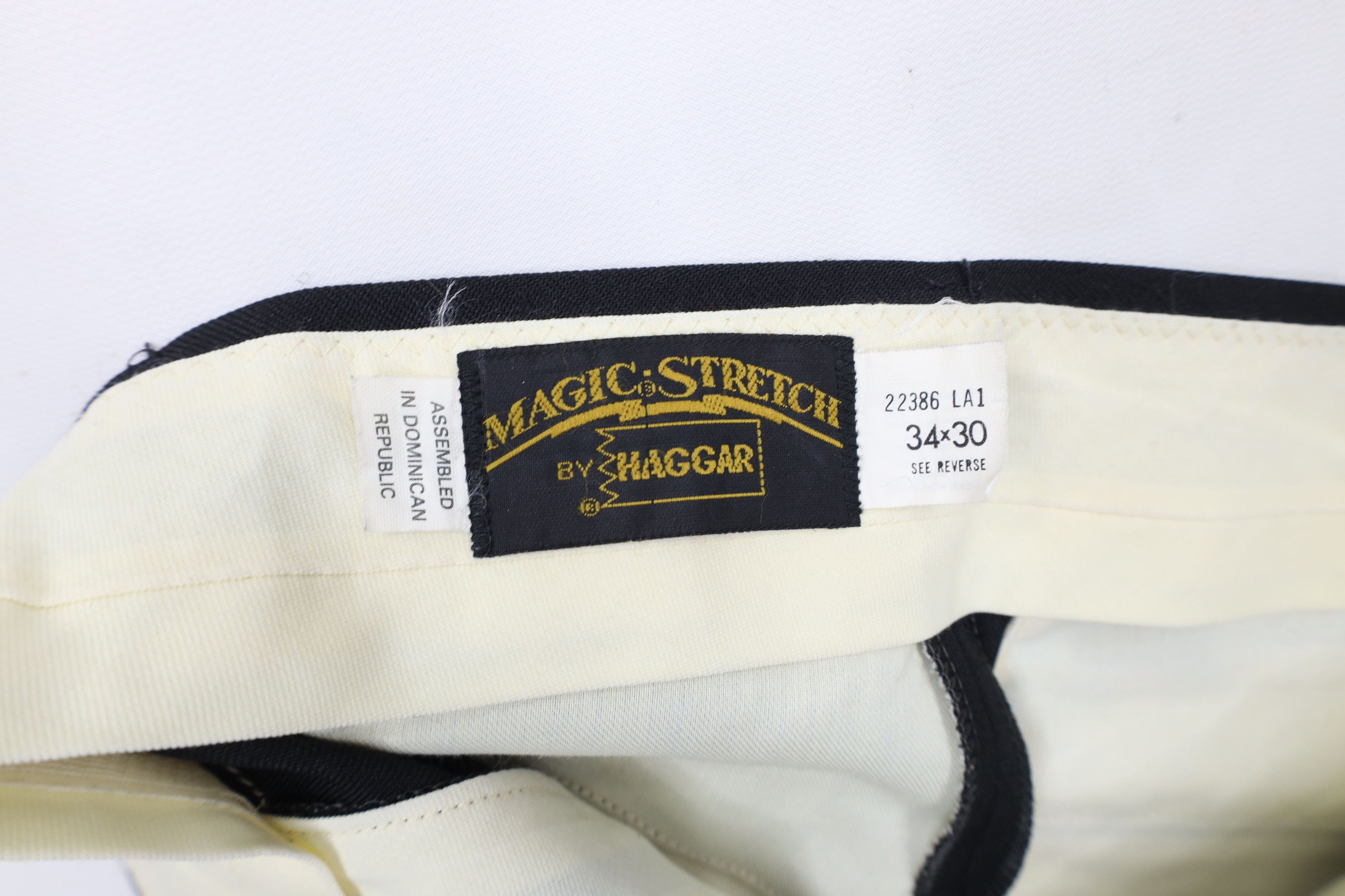 Vintage Vintage 90s Streetwear Flared Wide Leg Chino Pants Black Size US 34 / EU 50 - 8 Thumbnail
