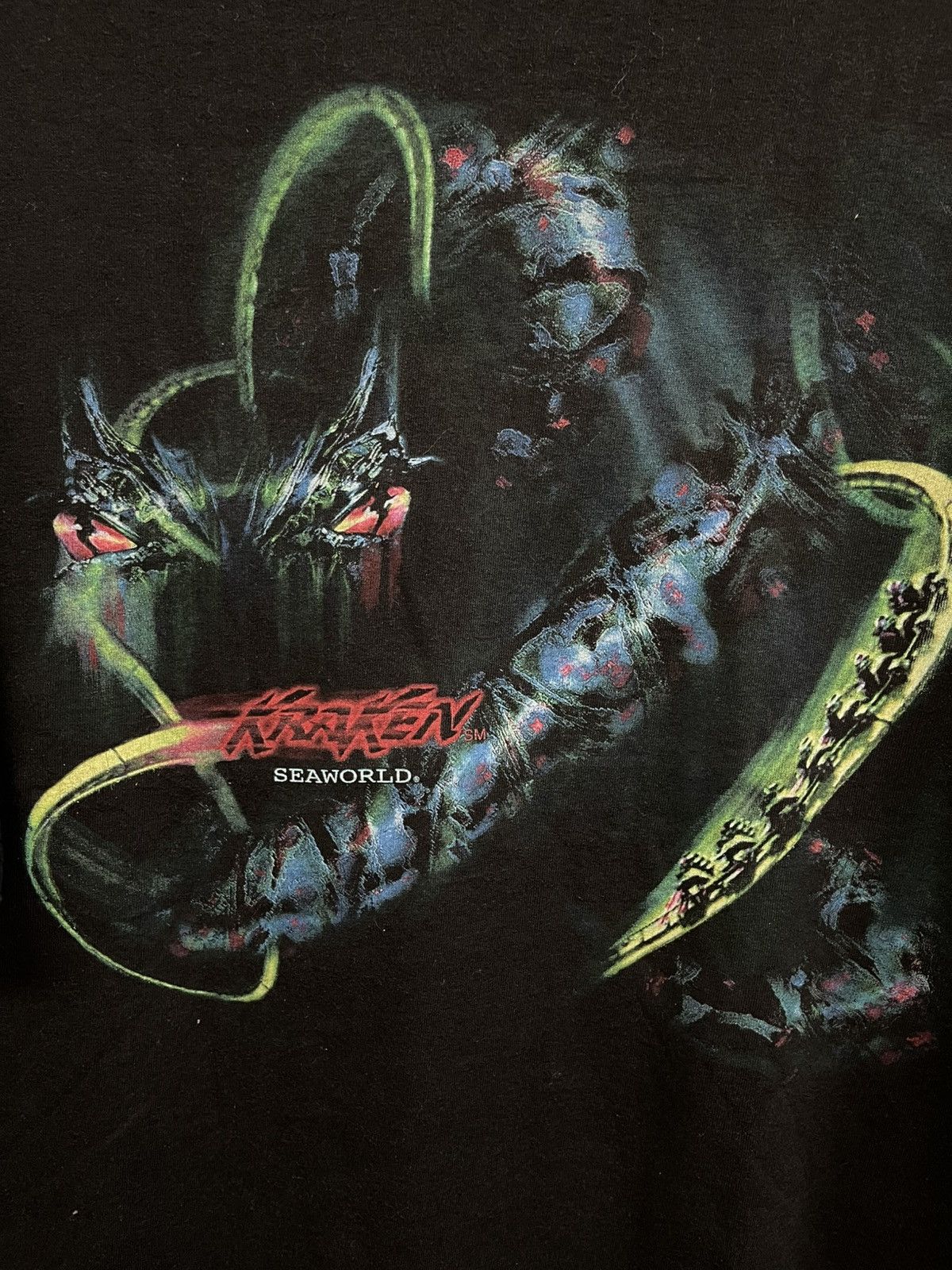 Vintage Vintage Kraken Roller Coaster At Seaworld🔥🔥🔥 Size US XL / EU 56 / 4 - 2 Thumbnail