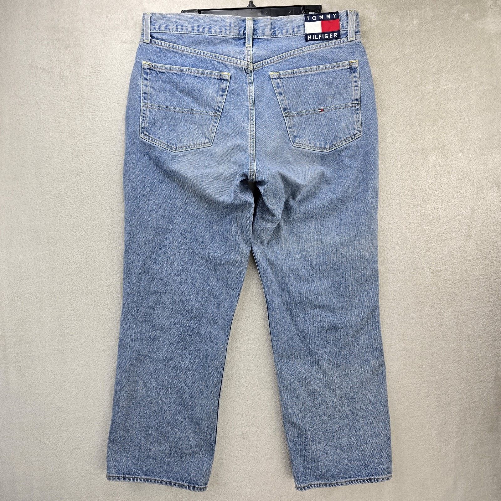 Tommy Hilfiger Vintage Tommy Hilfiger Big Flag Denim Jeans 38x30 90s Baggy Size US 38 / EU 54 - 8 Thumbnail