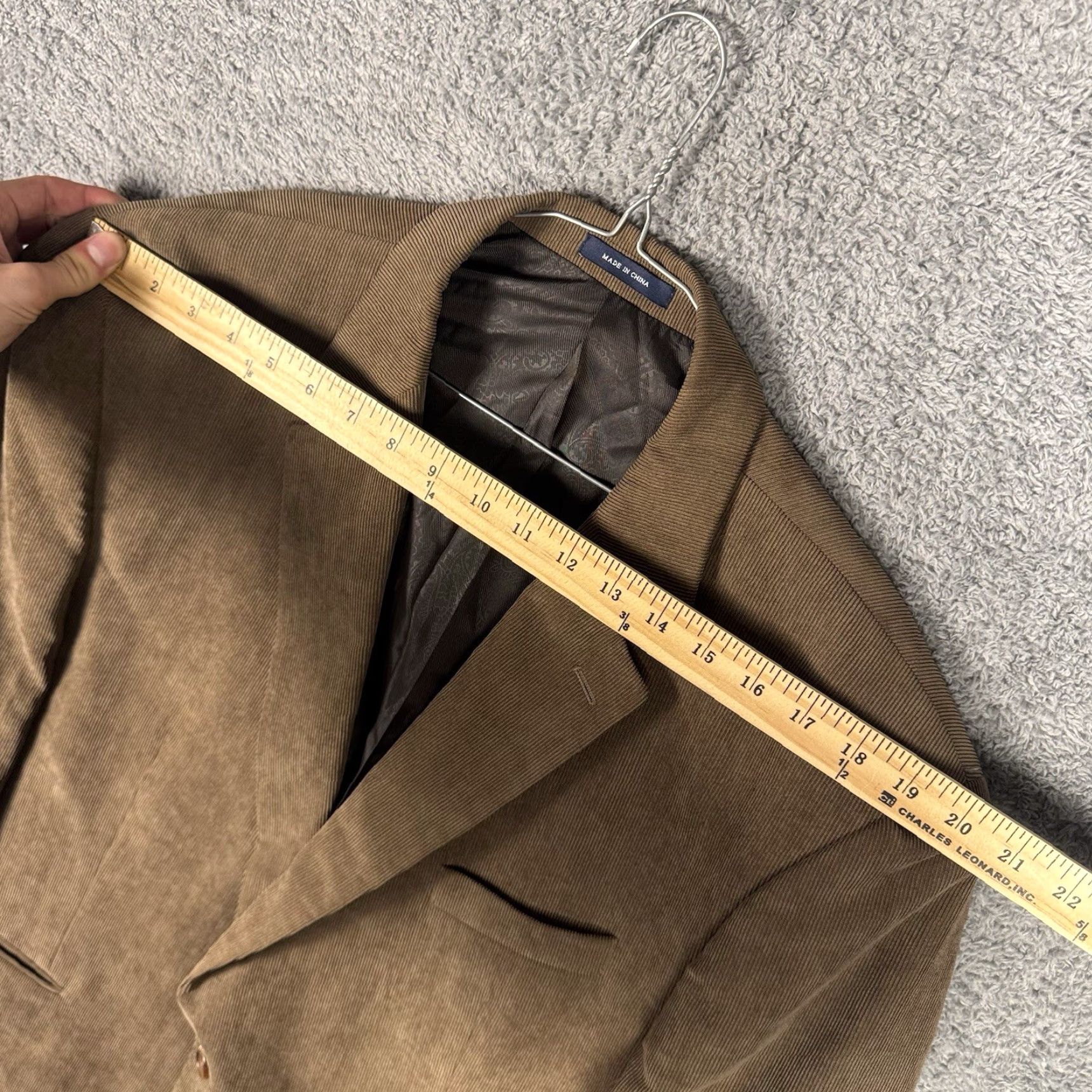 Vintage Ralph Lauren RRL Corduroy Blazer Men 48R Sportcoat Brown Notch Lapel Two-Button Single-Breasted Jacket Cardigan? Size 48R - 6 Thumbnail
