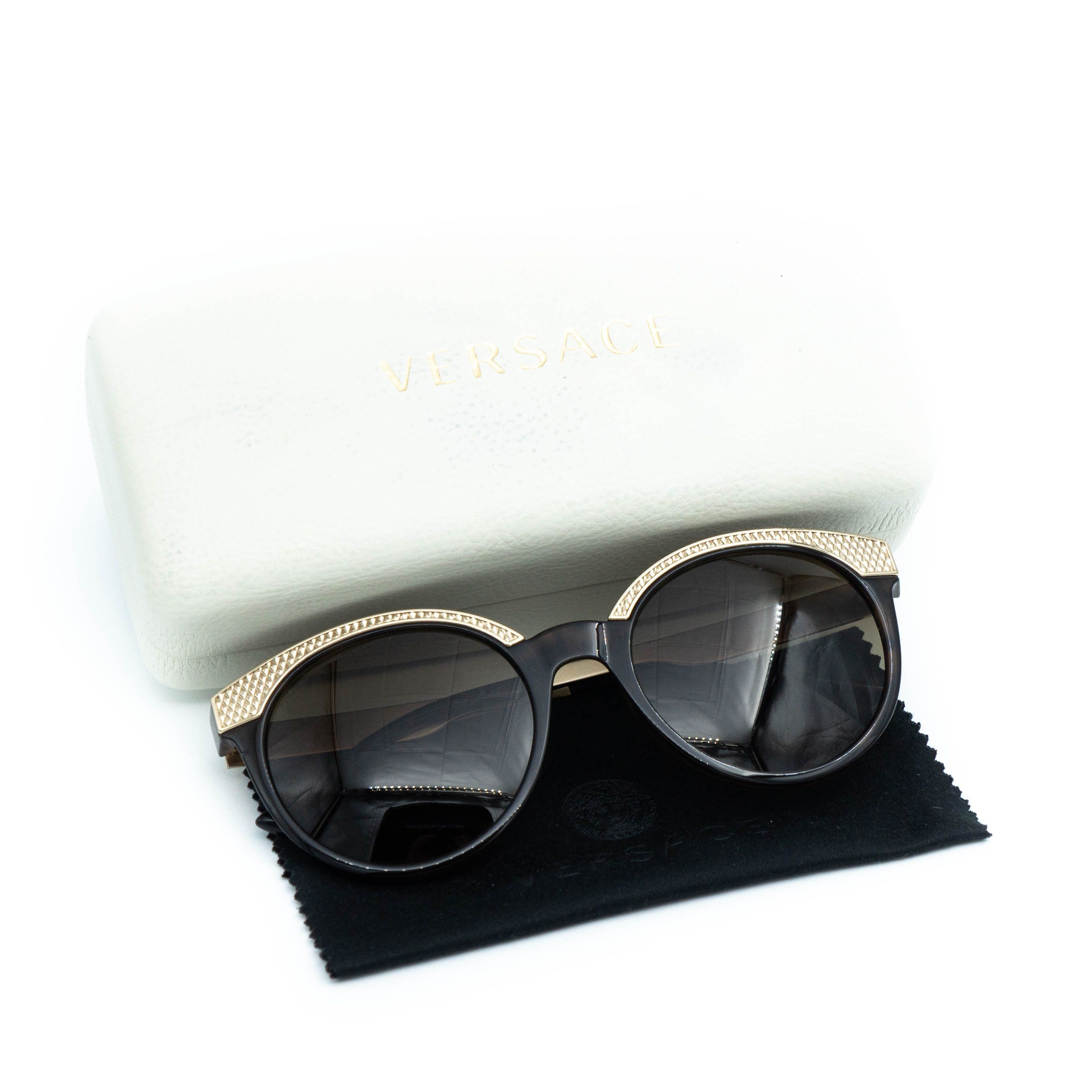 Versace VERSACE Mod 4330 Round Gold Sunglasses Size ONE SIZE - 5 Thumbnail