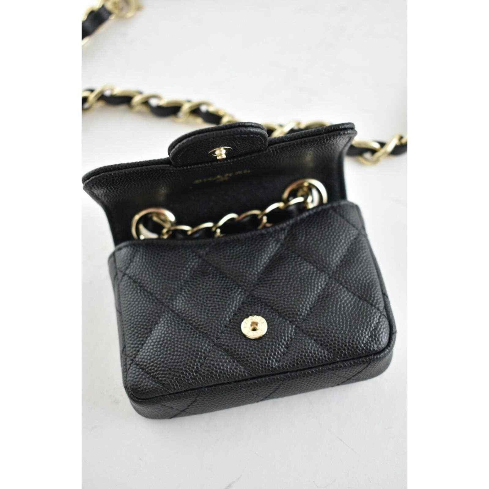 Chanel Chanel Mini Chain Classic Gold Card Belt Waist Necklace Bag Size ONE SIZE - 12 Thumbnail