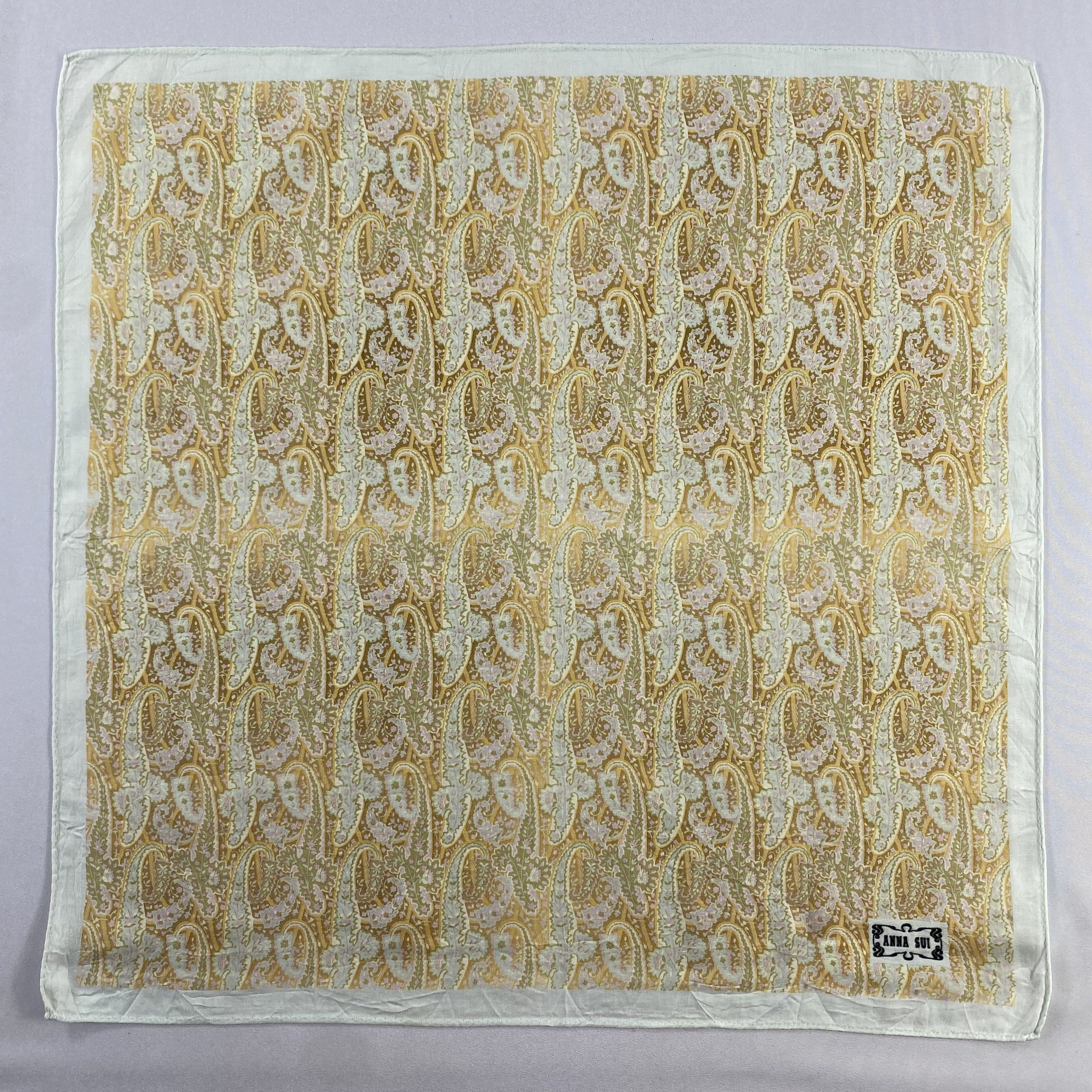 Vintage Anna Sui Bandana/ Handkerchief / Neckerchief-P1570 Size ONE SIZE - 1 Thumbnail