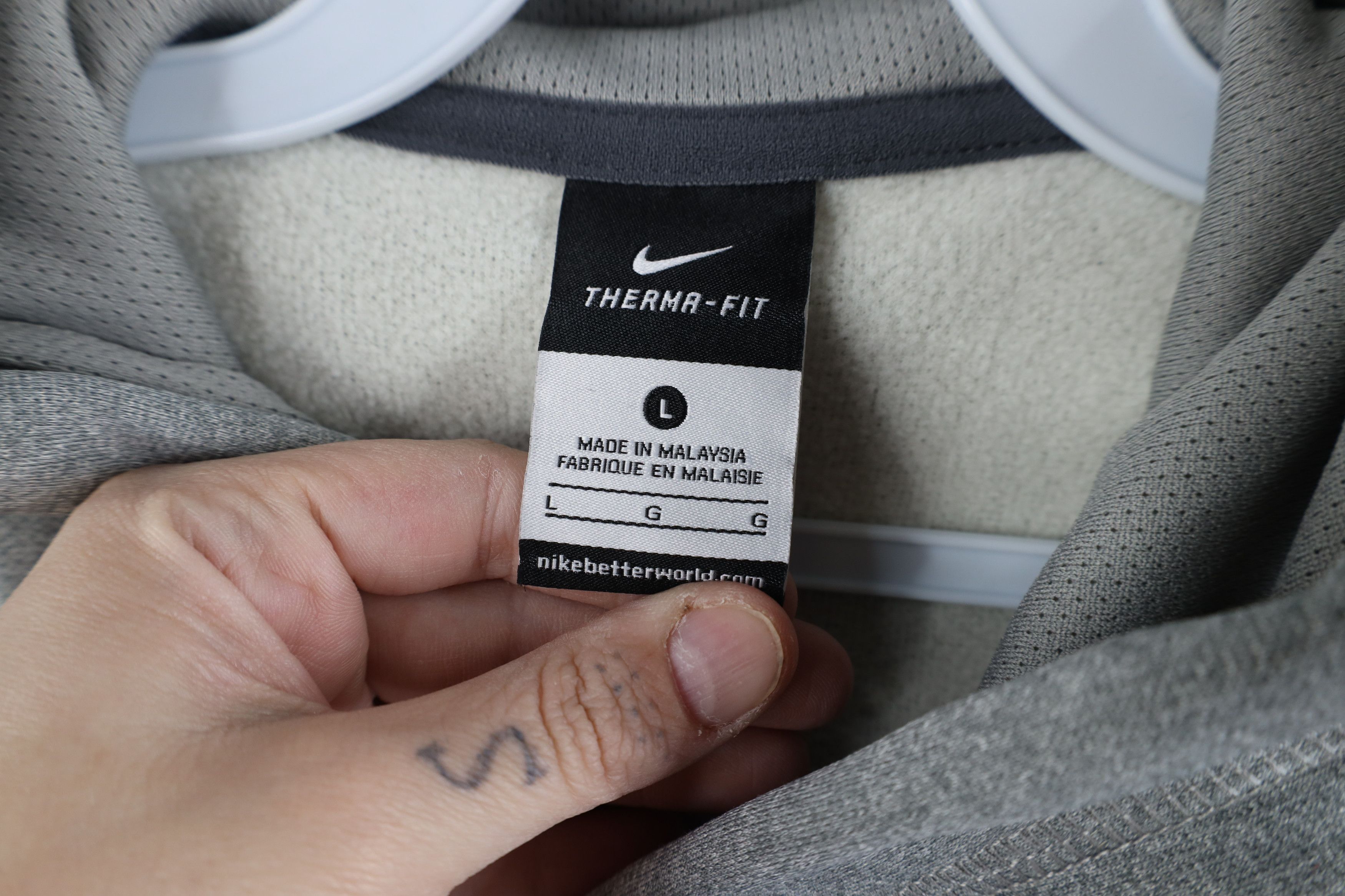 Nike × Vintage Nike Therma Fit Ohio State University Football Hoodie Gray Size US L / EU 52-54 / 3 - 10 Thumbnail